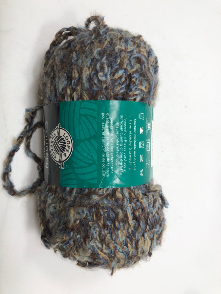 NWT BROWN/BLUE YARN.