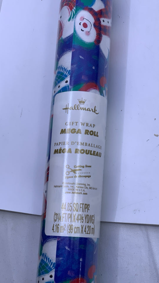 NIP SNOWMAN MEGA ROLL WRAPPING PAPER.