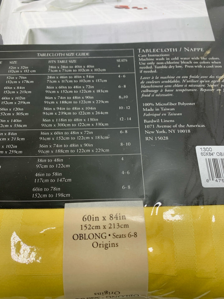 NIB MICROFIBER TABLECLOTH.