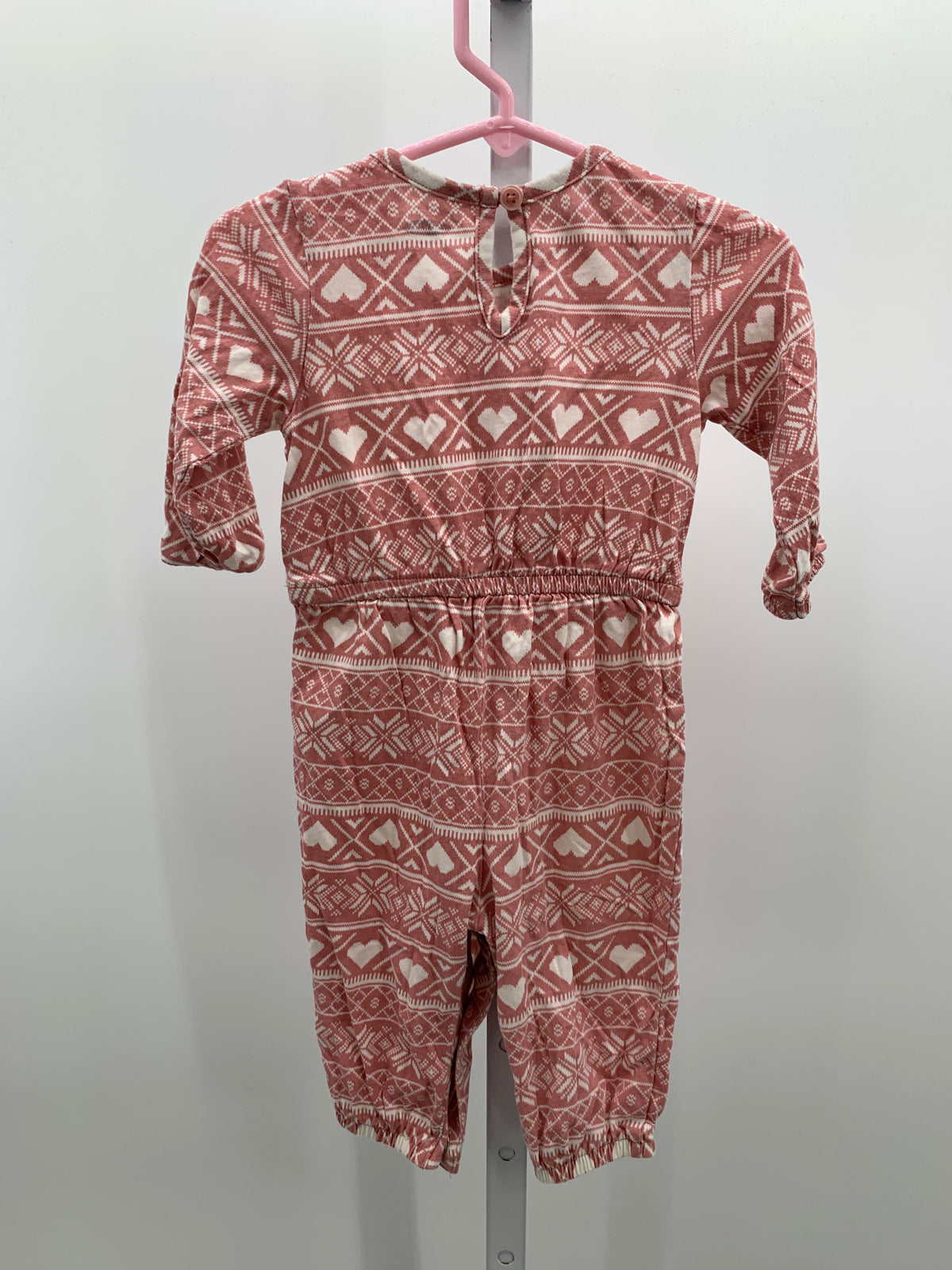 Old Navy Size 6-12 mon Girls Long Slv. Romper