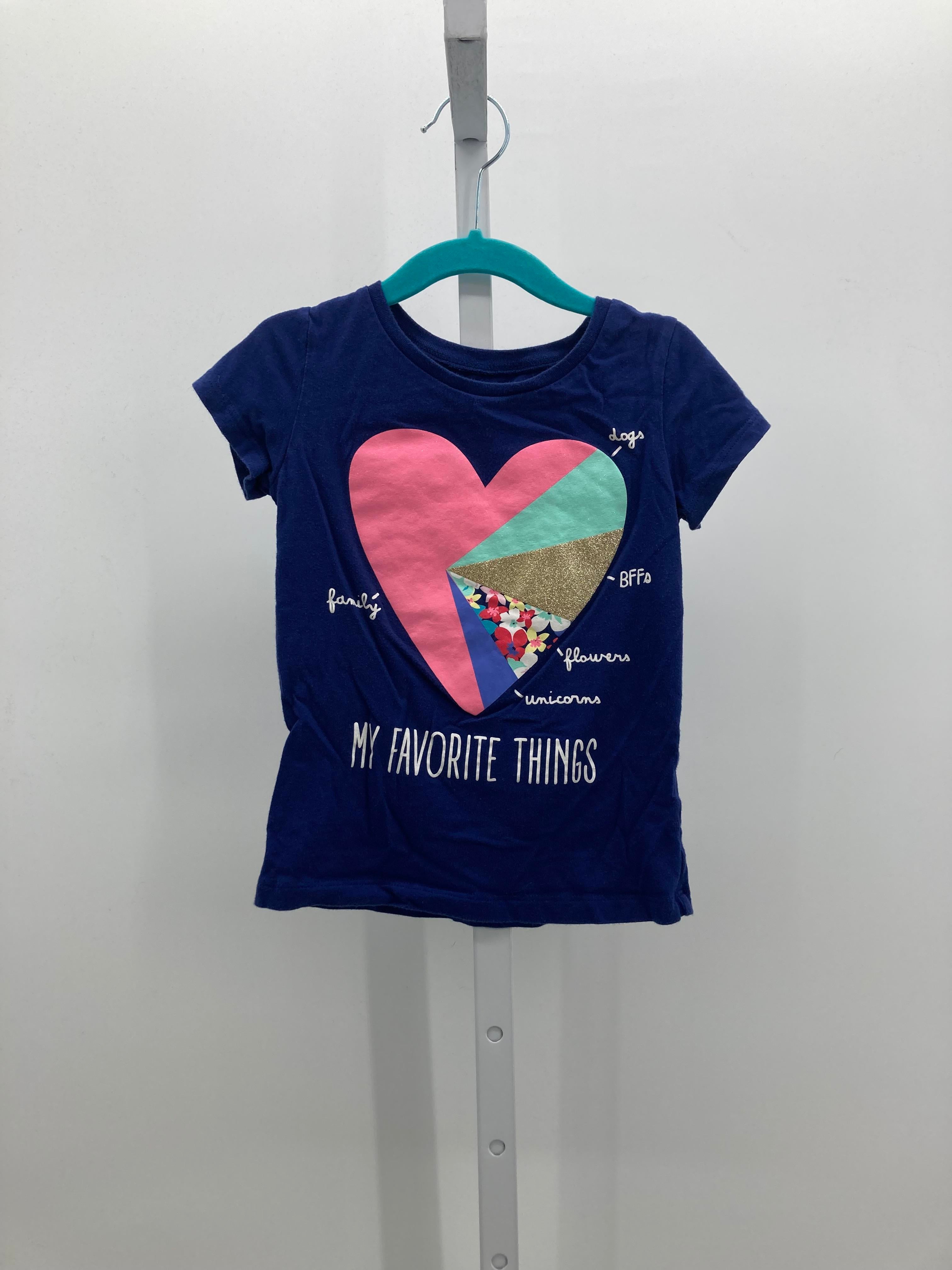 Carters Size 4-5 Girls Short Sleeve Shirt