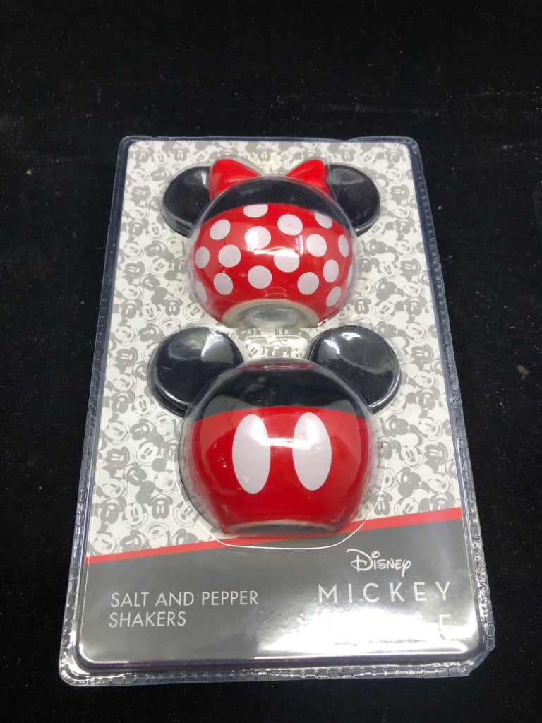 NIP MICKEY MOUSE SALT AND PEPPER SHAKERS.