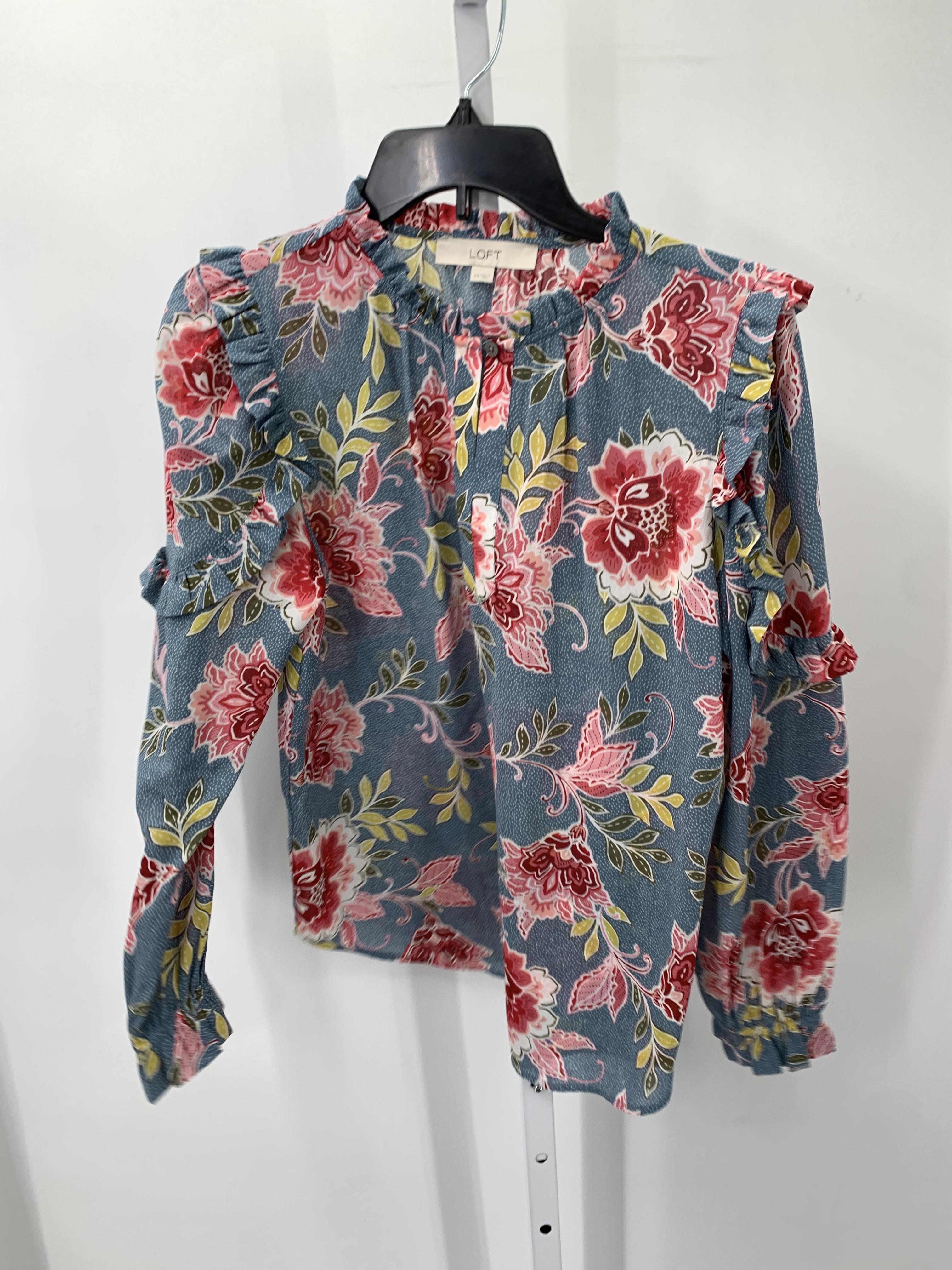 Loft Size X Small Misses Long Sleeve Shirt