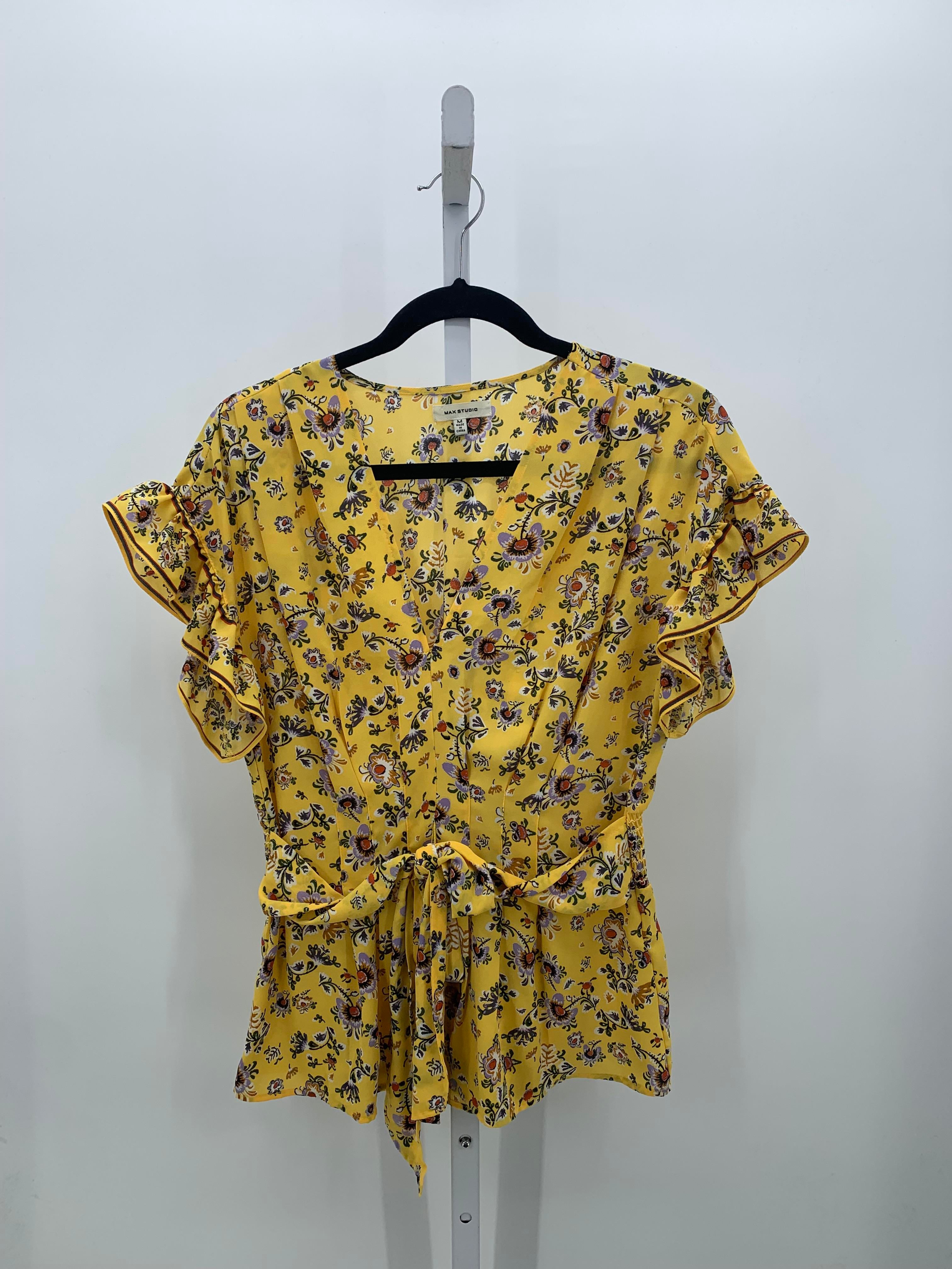 Max Studio Size Medium Misses Short Sleeve Shirt