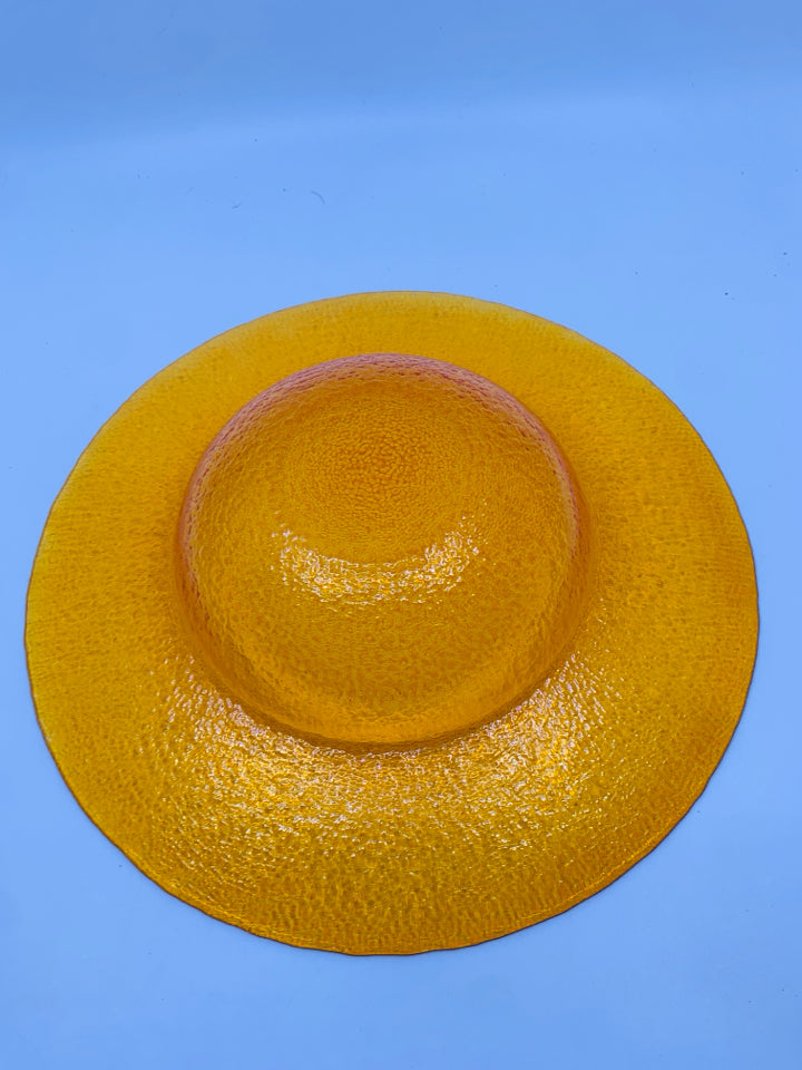 TEXTURED ORANGE CENTERPIECE BOWL.