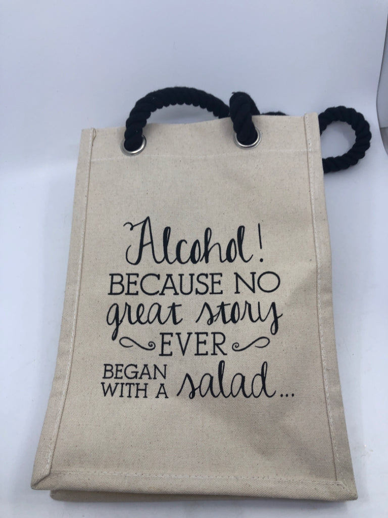 ALCOHOL CANVAS TOTE.