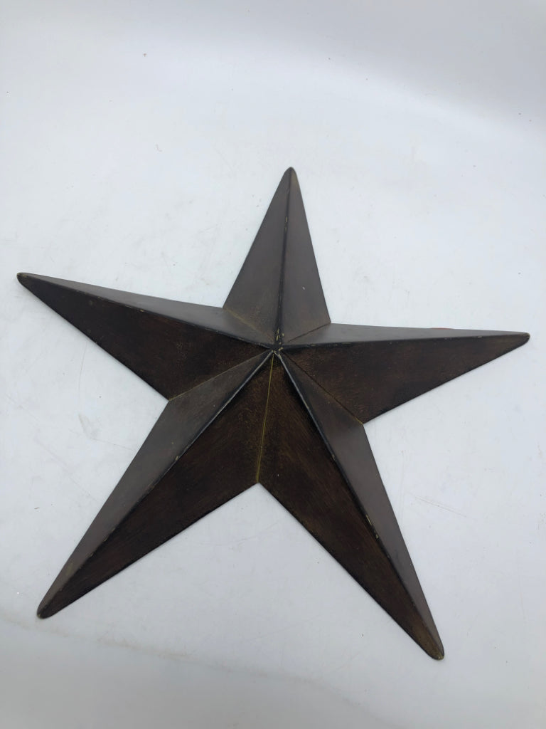2PC BROWN METAL STARS.