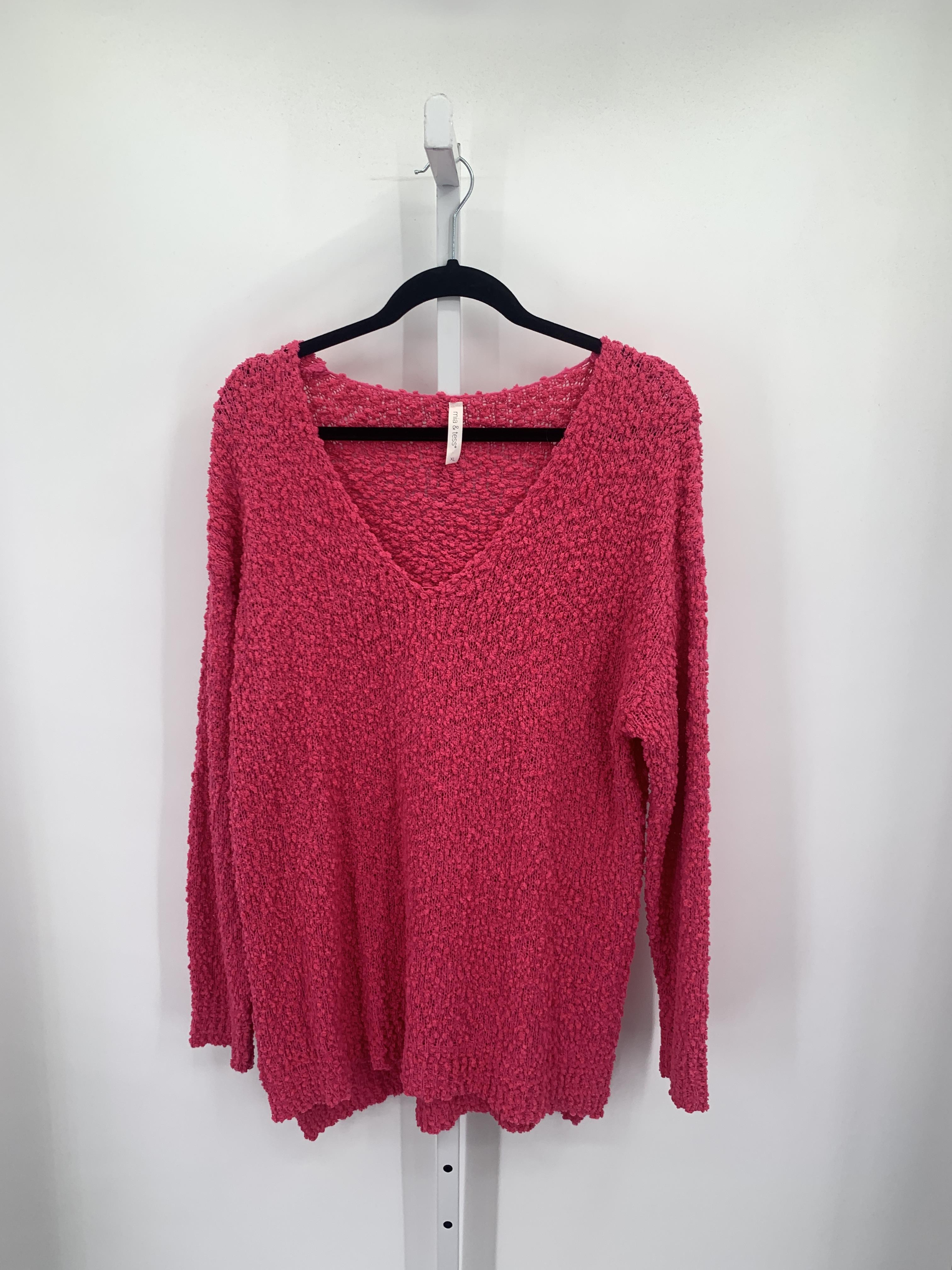 Mia & Tess Size Extra Large Misses Long Slv Sweater