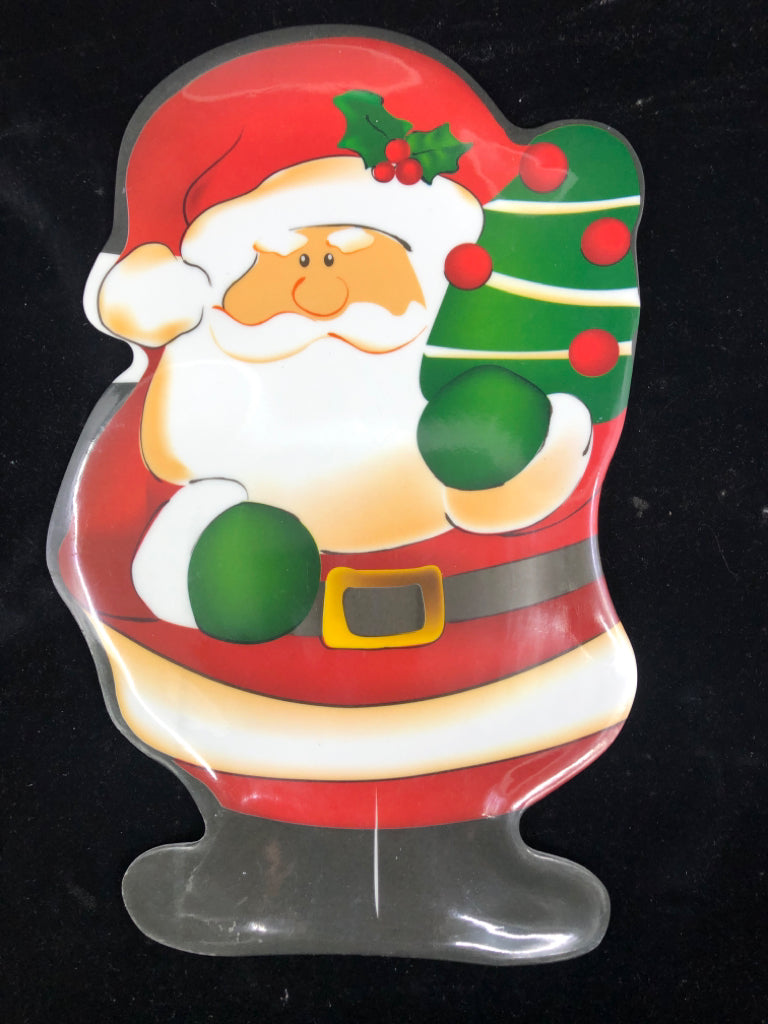 MELAMINE SANTA PLATE.