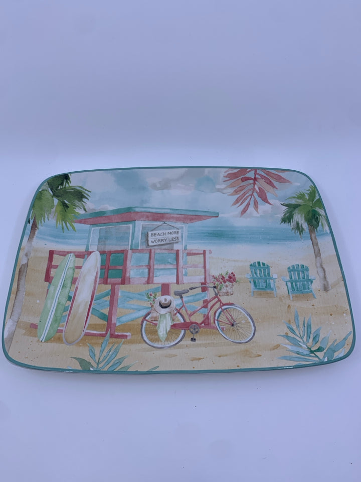 BEACH SCENE PLATTER.