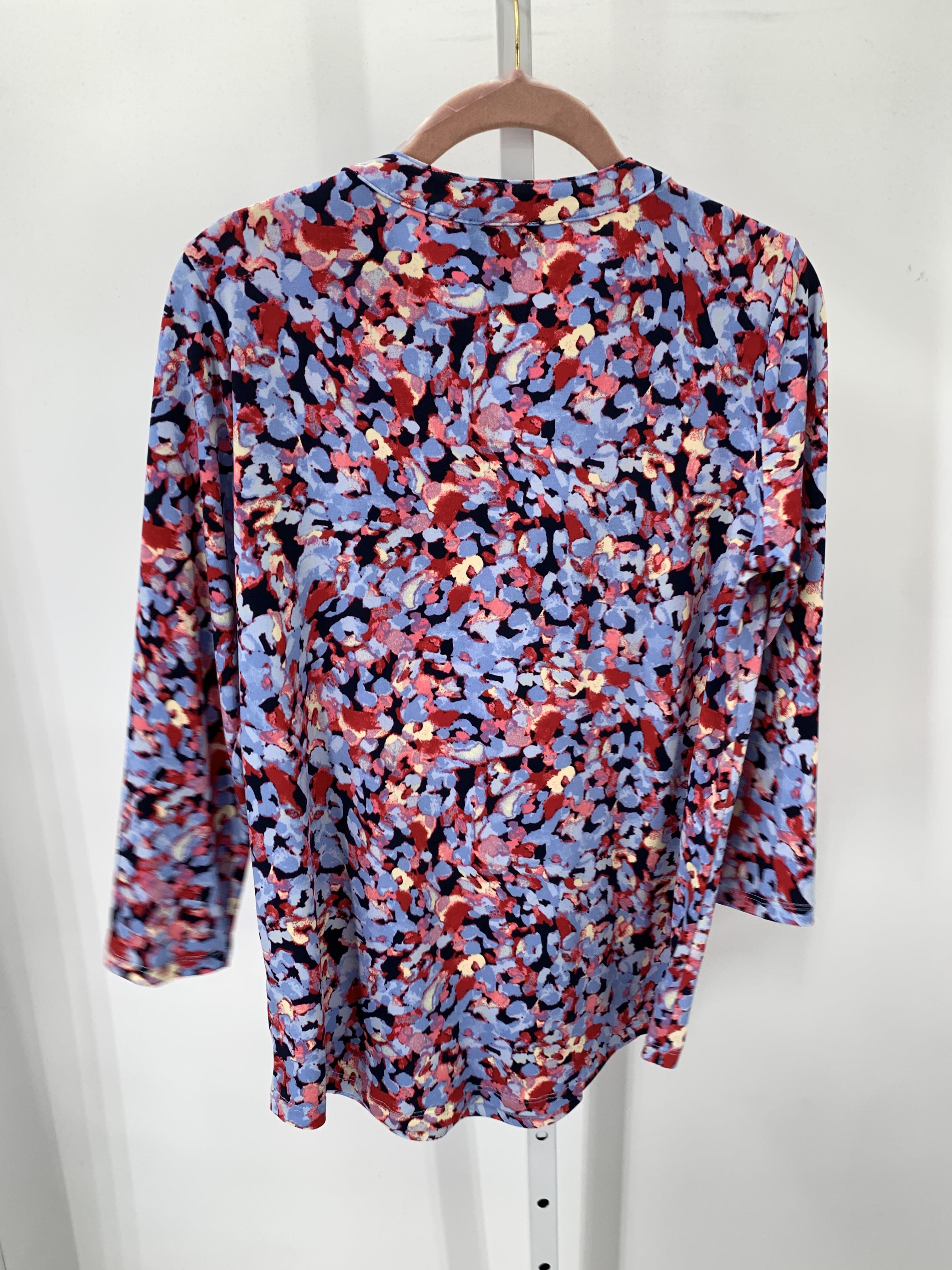 Jones New York Size Small Misses 3/4 Sleeve Shirt