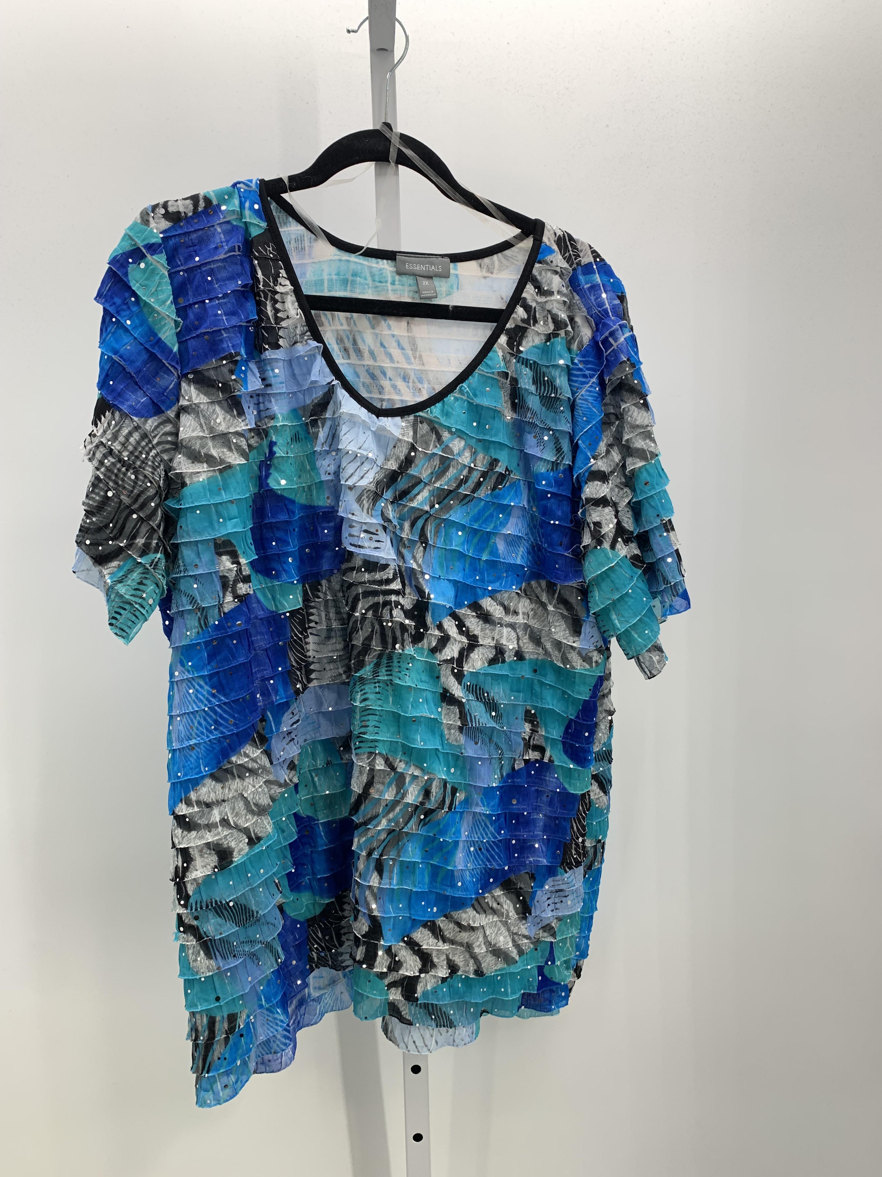 Essentials Size 2X Womens Short Sleeve Shirt