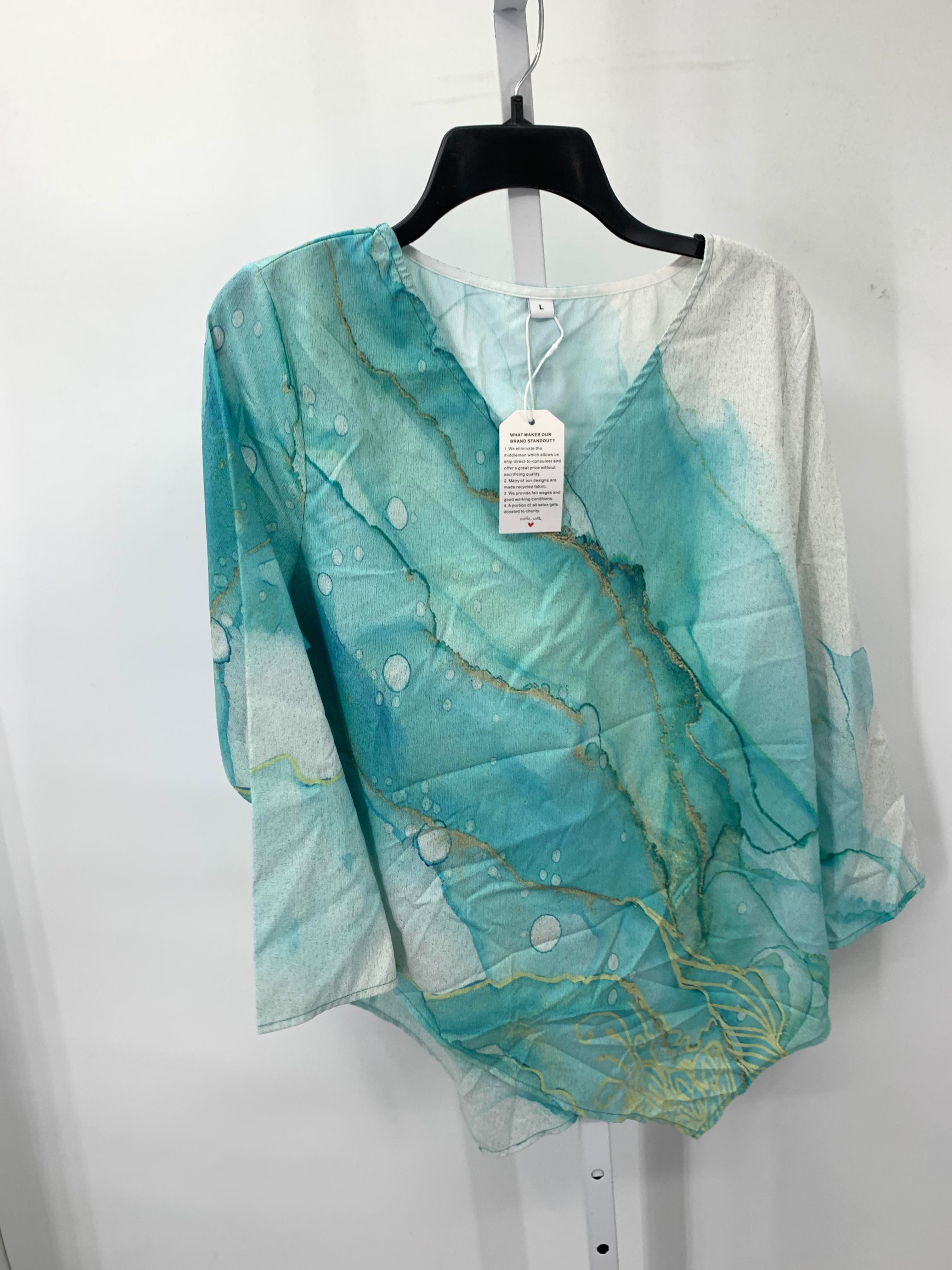 Size Large Misses 3/4 Sleeve Shirt