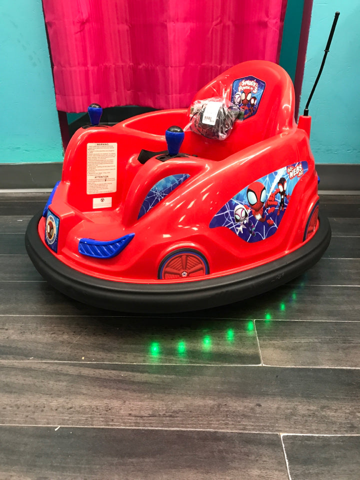 Spidey Bumper Car Ride on Toy w/ charger
