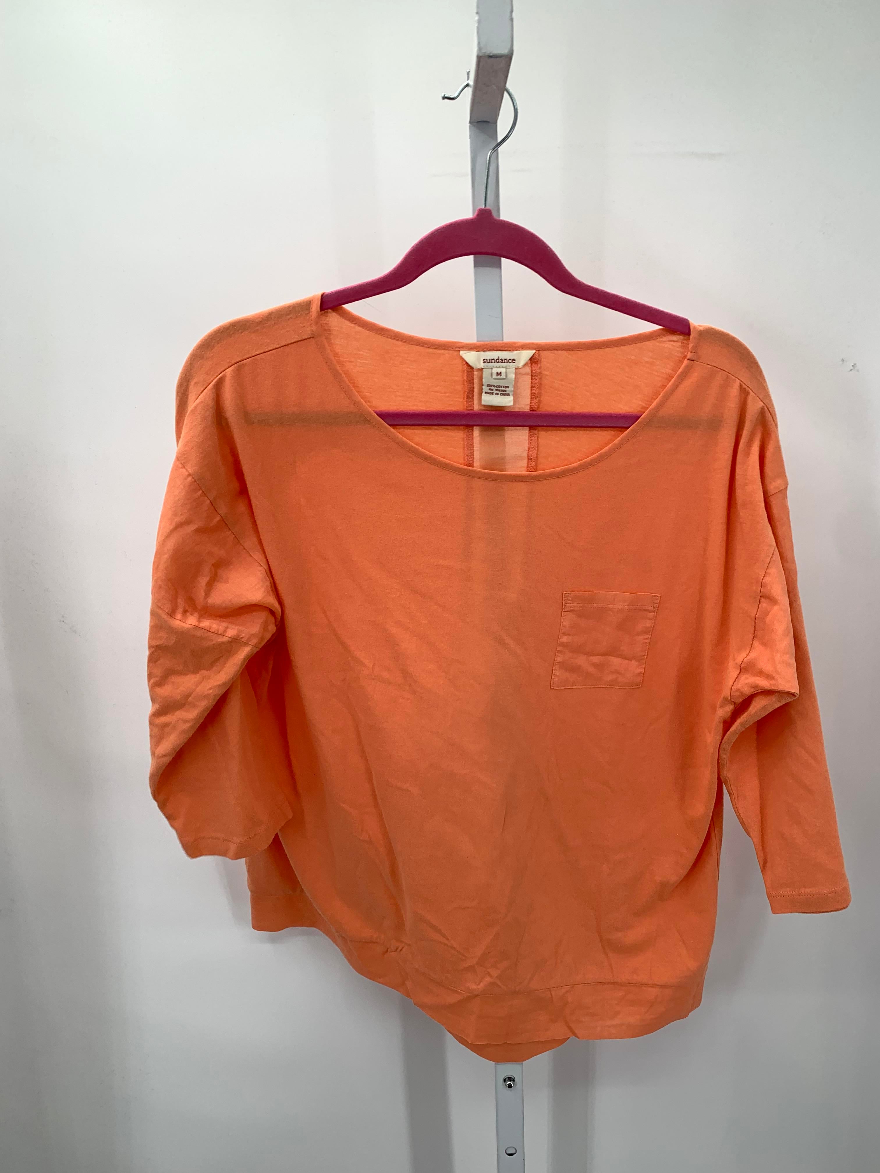 sundance Size Medium Misses 3/4 Sleeve Shirt