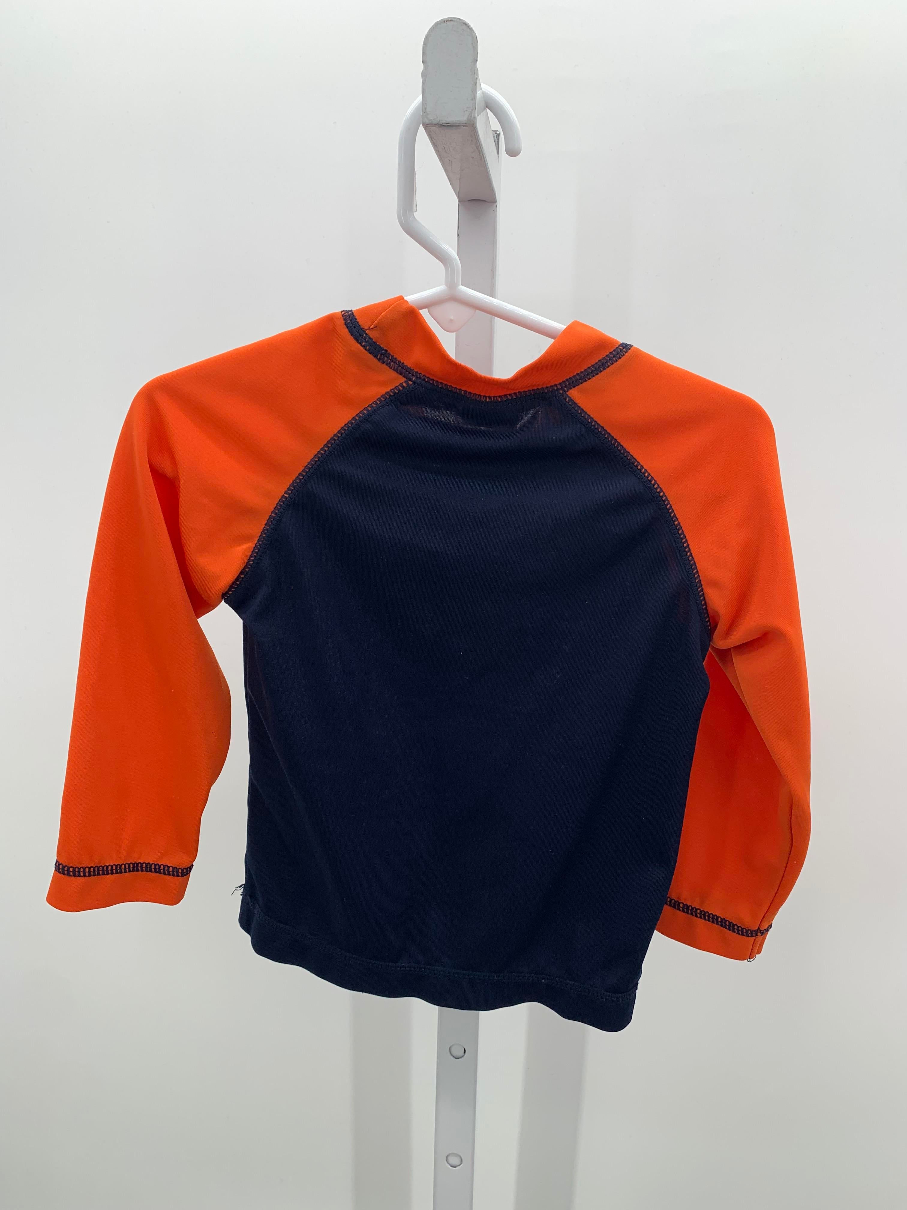 ORANGE SLEEVES GREY ANCHOR
