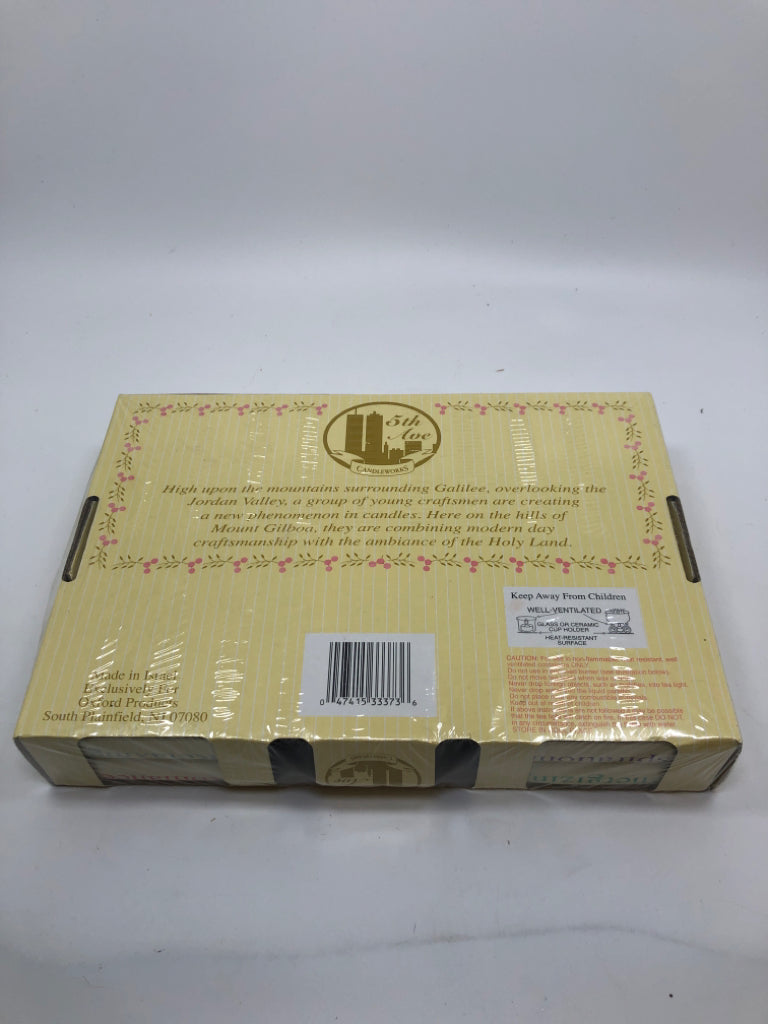 NIB AROMATHERAPY TEA LIGHT GIFT SET.