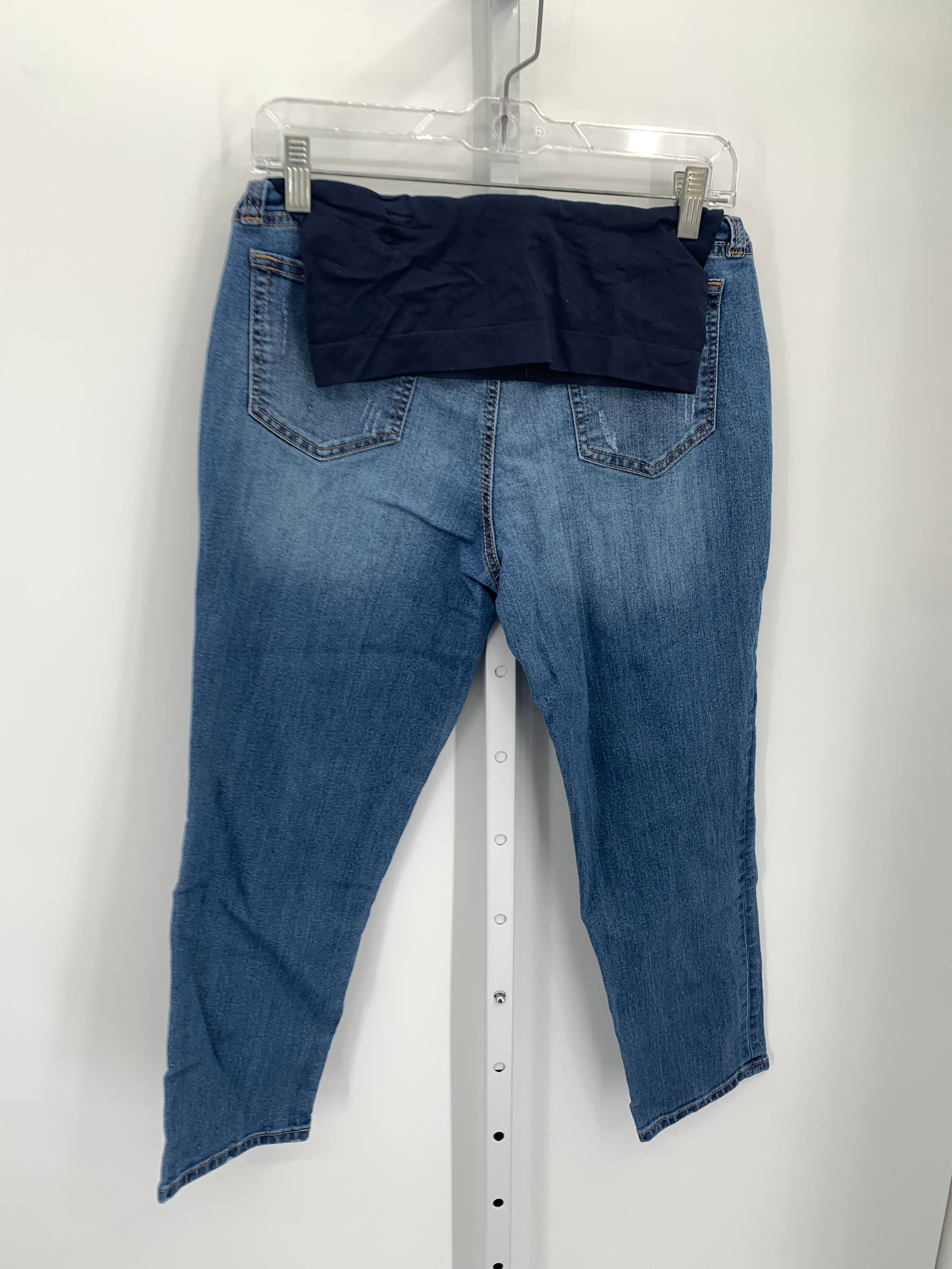 a:glow Denim Size 10 Maternity Capri