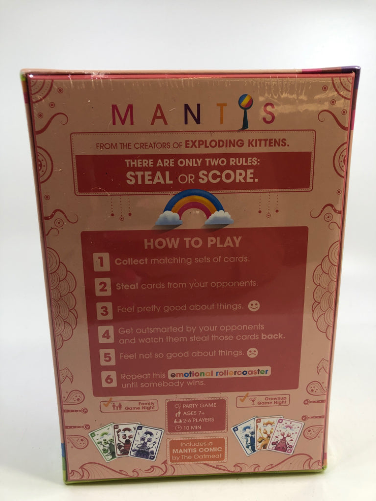 NIB MANTIS CARD GAME.