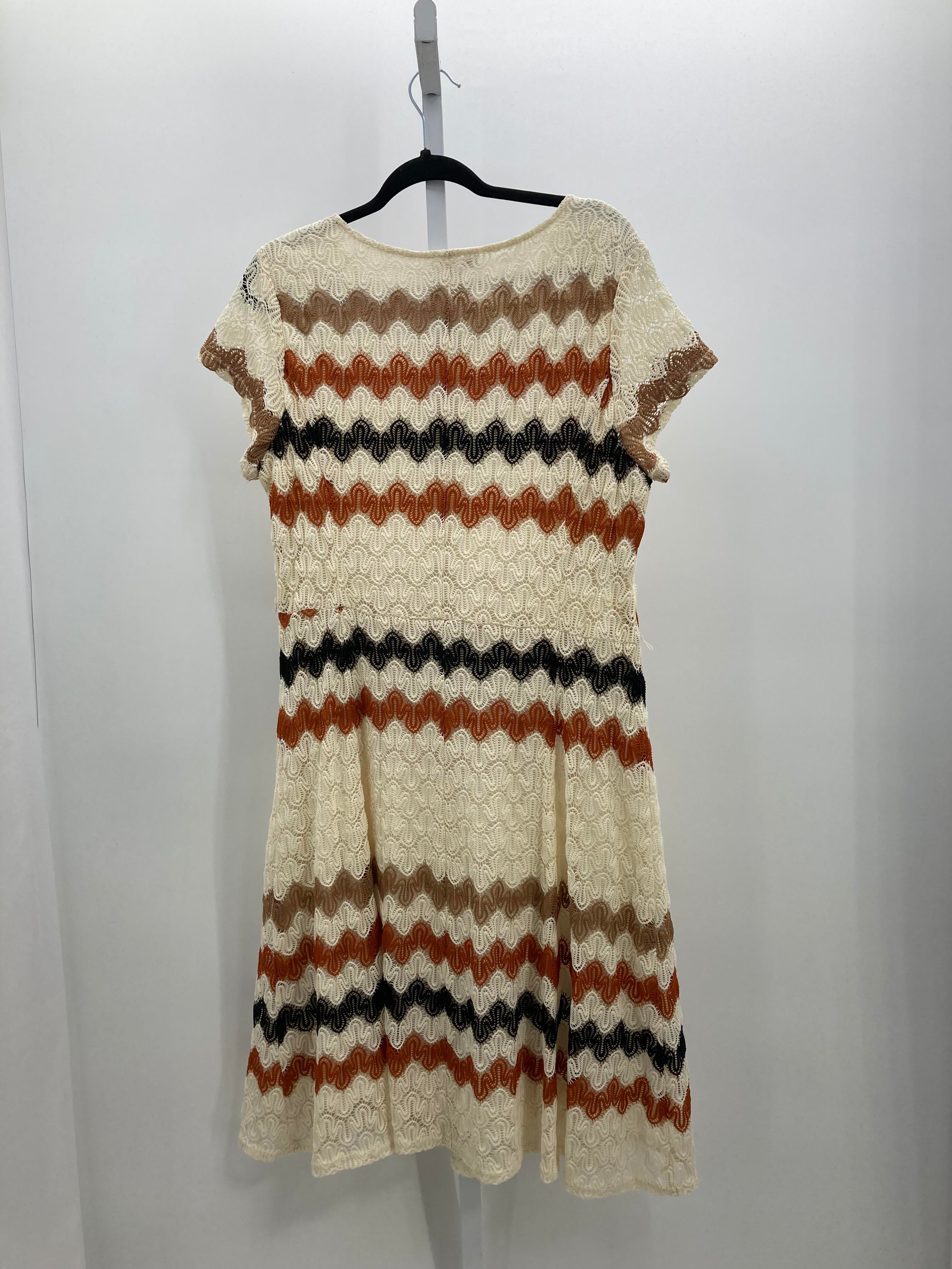 db Size 18 W Womens Short Sleeve Dress