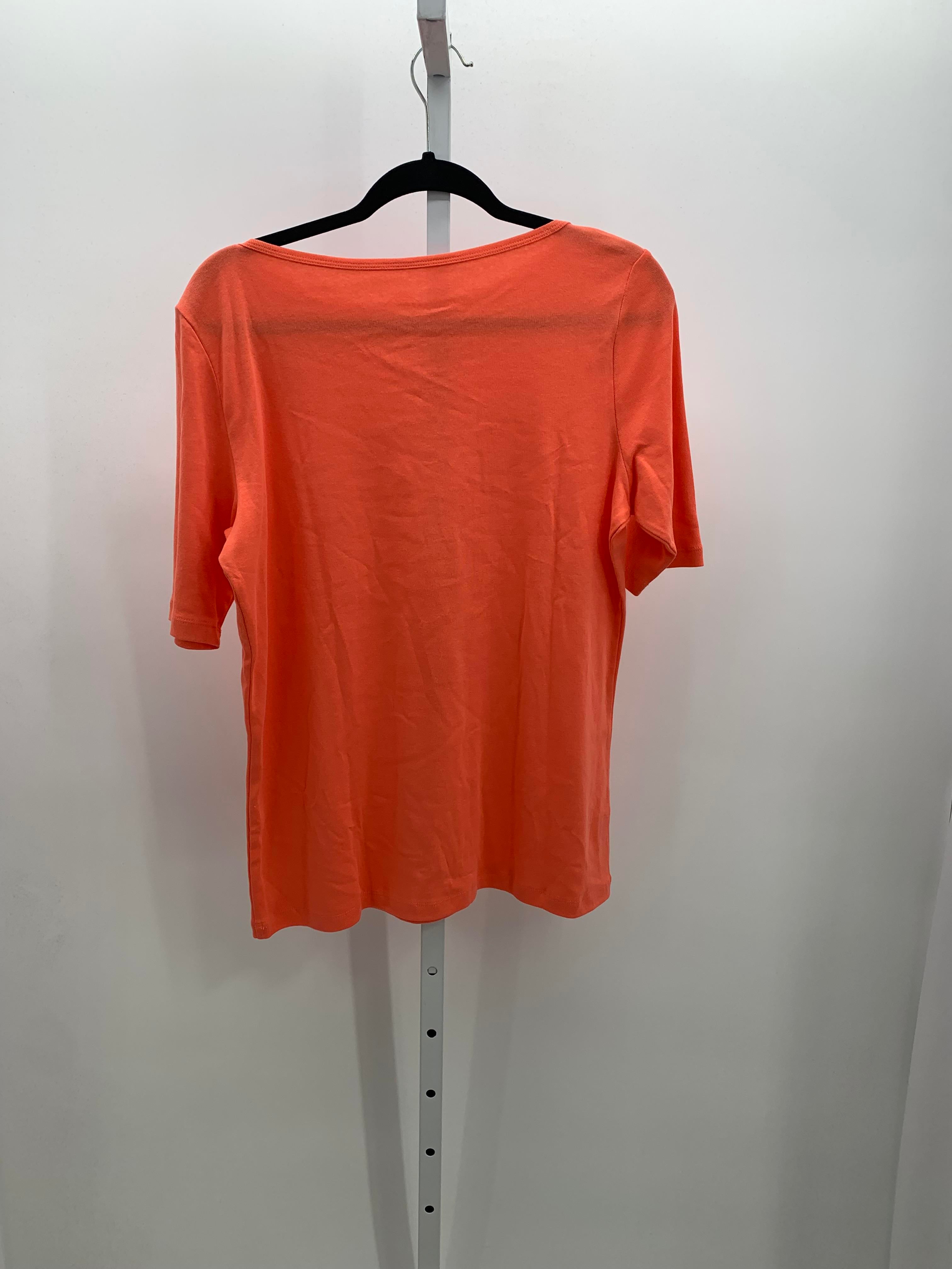 St. Johns Bay Size Large Misses Short Sleeve Shirt