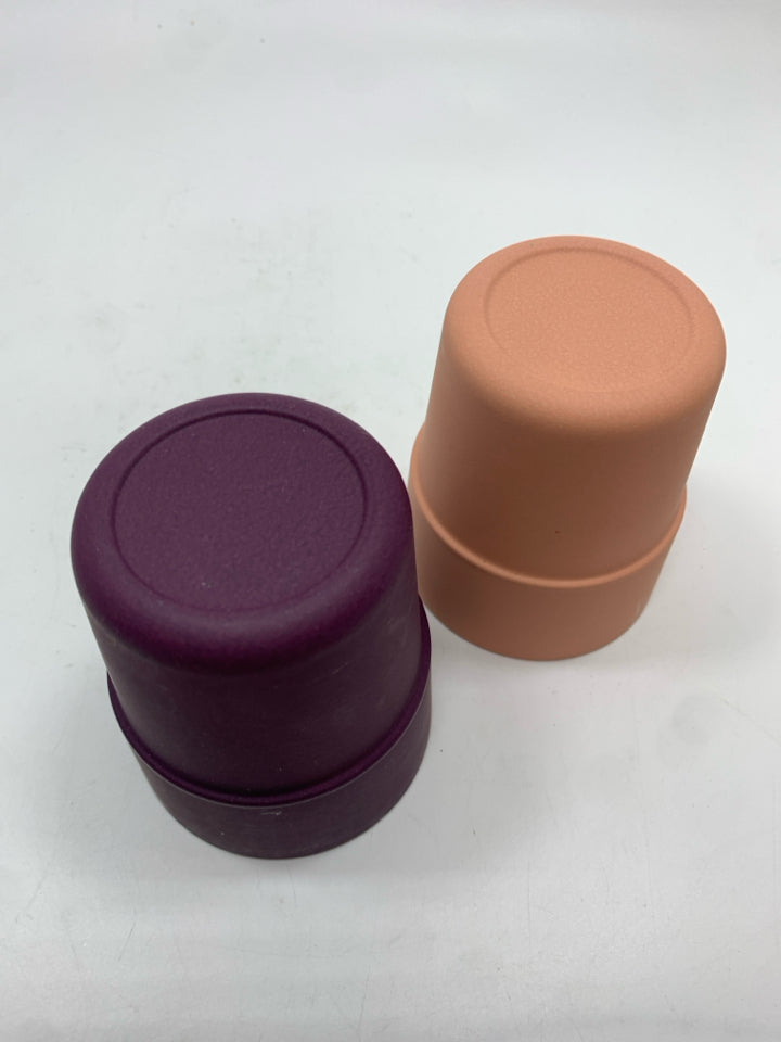 2 BAMBOO CHILDRENS DRINK CUPS.