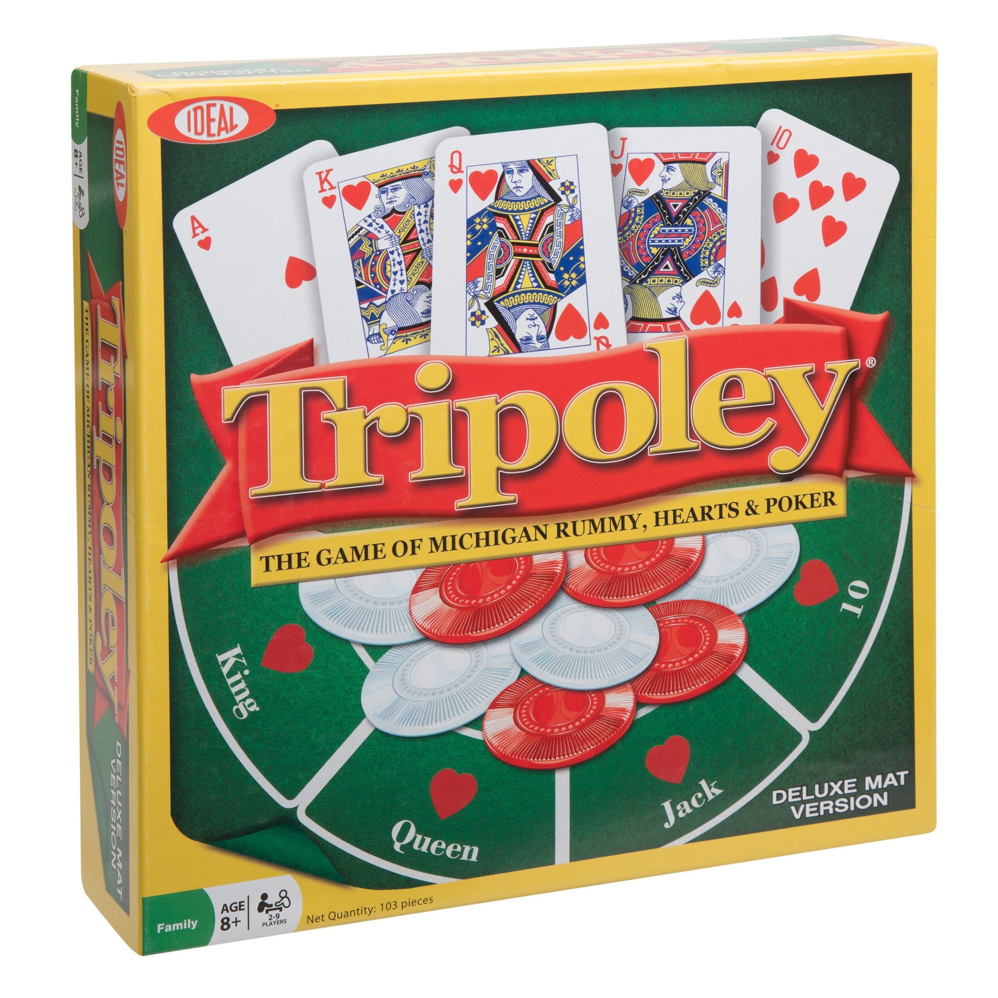 ALEX Toys Ideal Tripoley Deluxe Mat Edition Card Game -