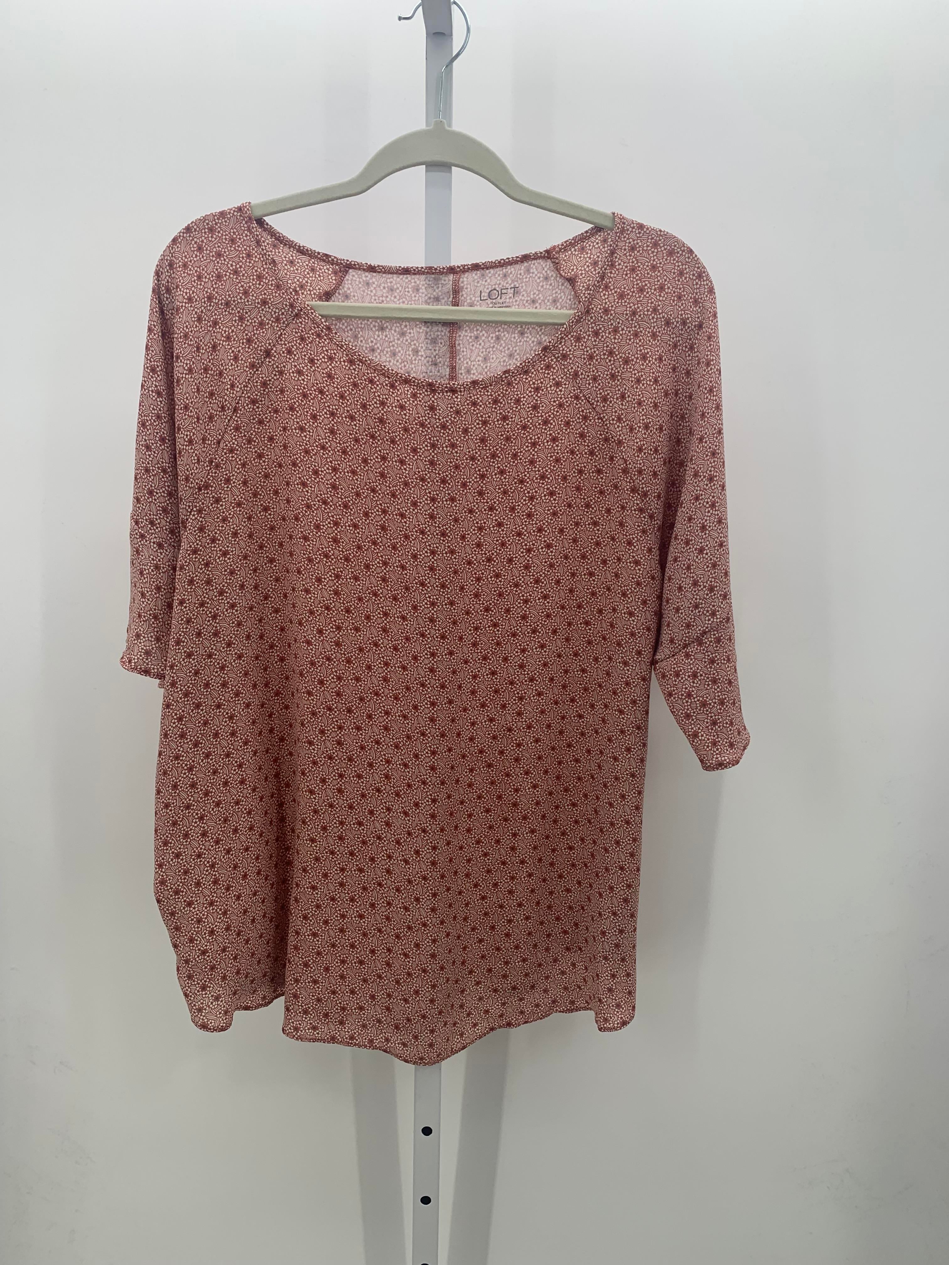 Loft Size Extra Large Misses Short Sleeve Shirt