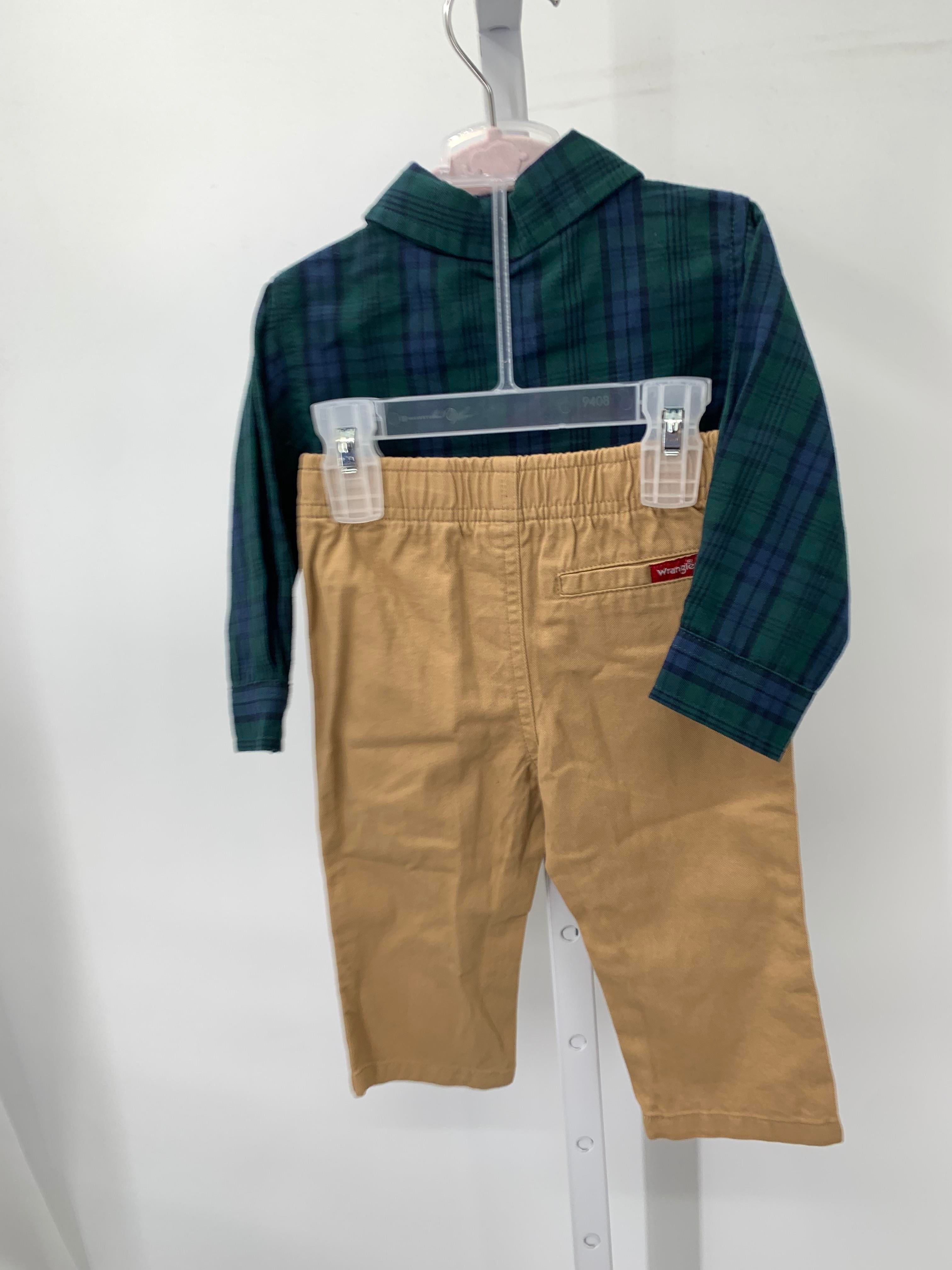 NEW PLAID BTN DOWN SHIRT AND TAN PANTS