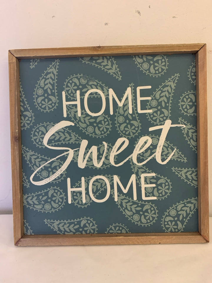 "HOME SWEET HOME" WALL HANGING.