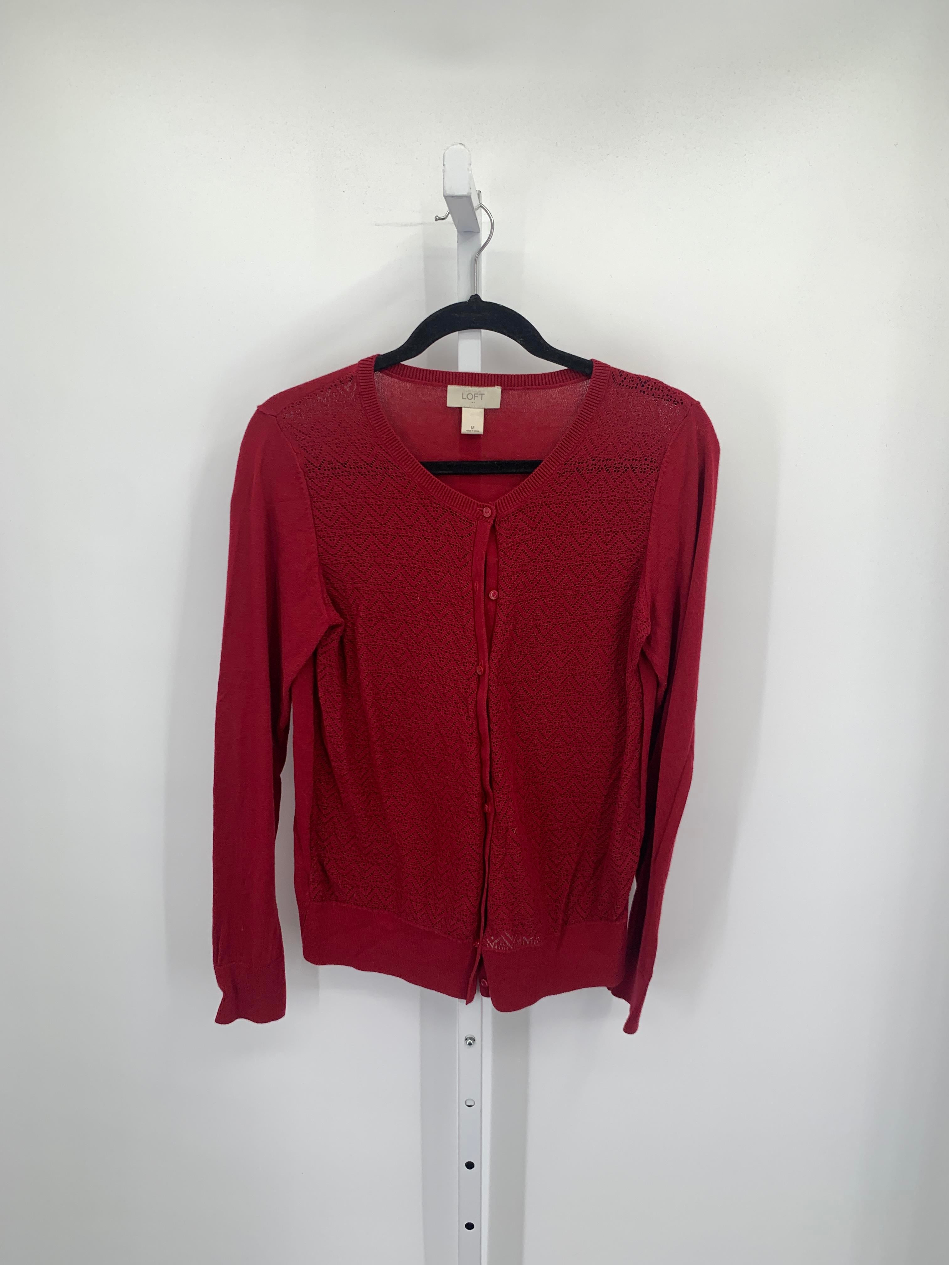 Loft Size Medium Misses Long Slv Sweater