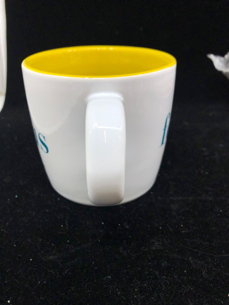 WHITE FOCUS MUG.