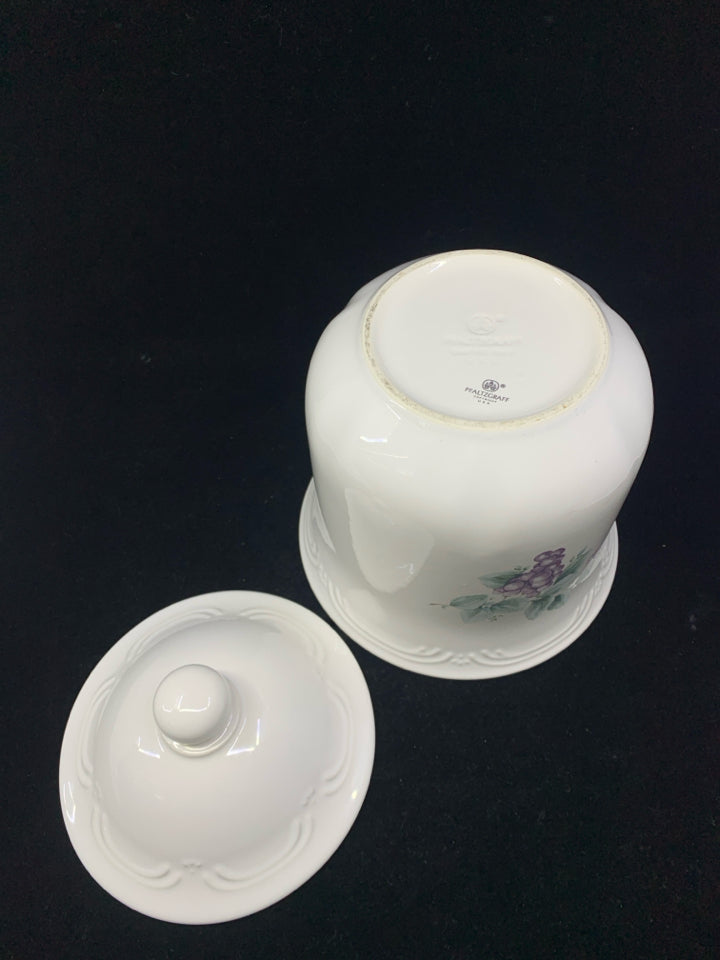 2 PFALTZGRAFF GRAPE PATTERN CANISTERS.