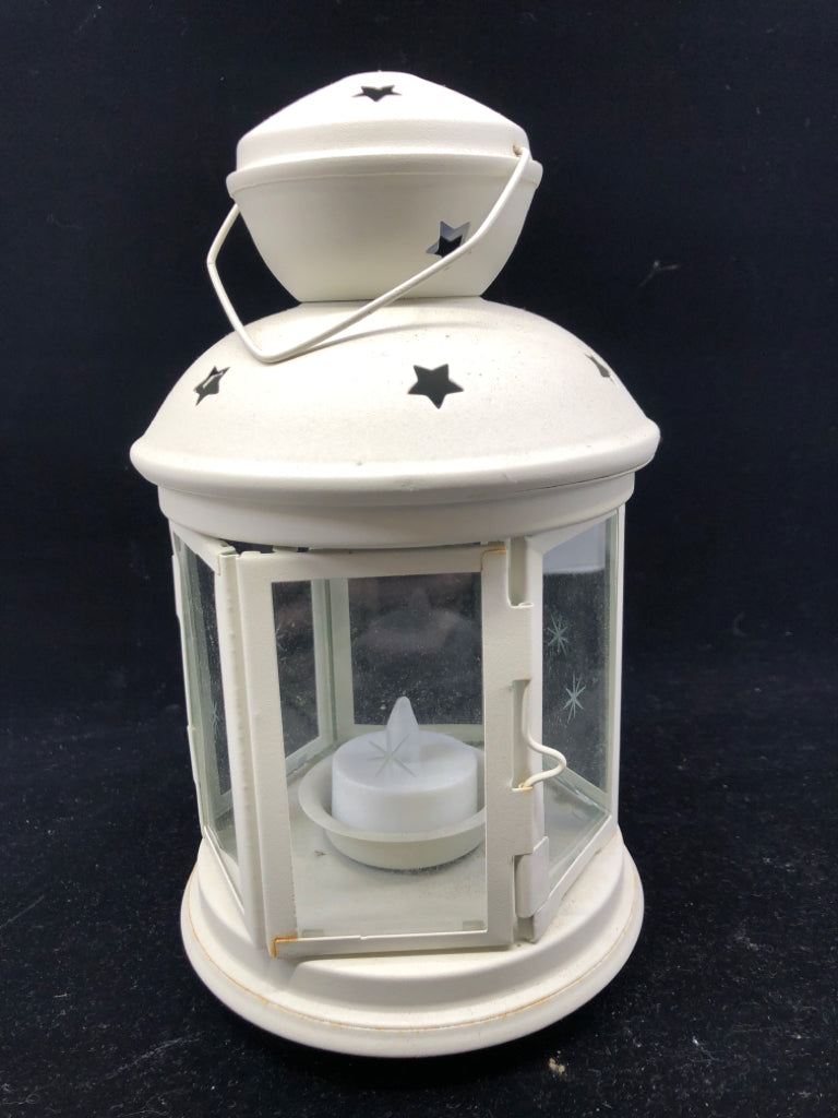 WHITE LANTERN W STARS.