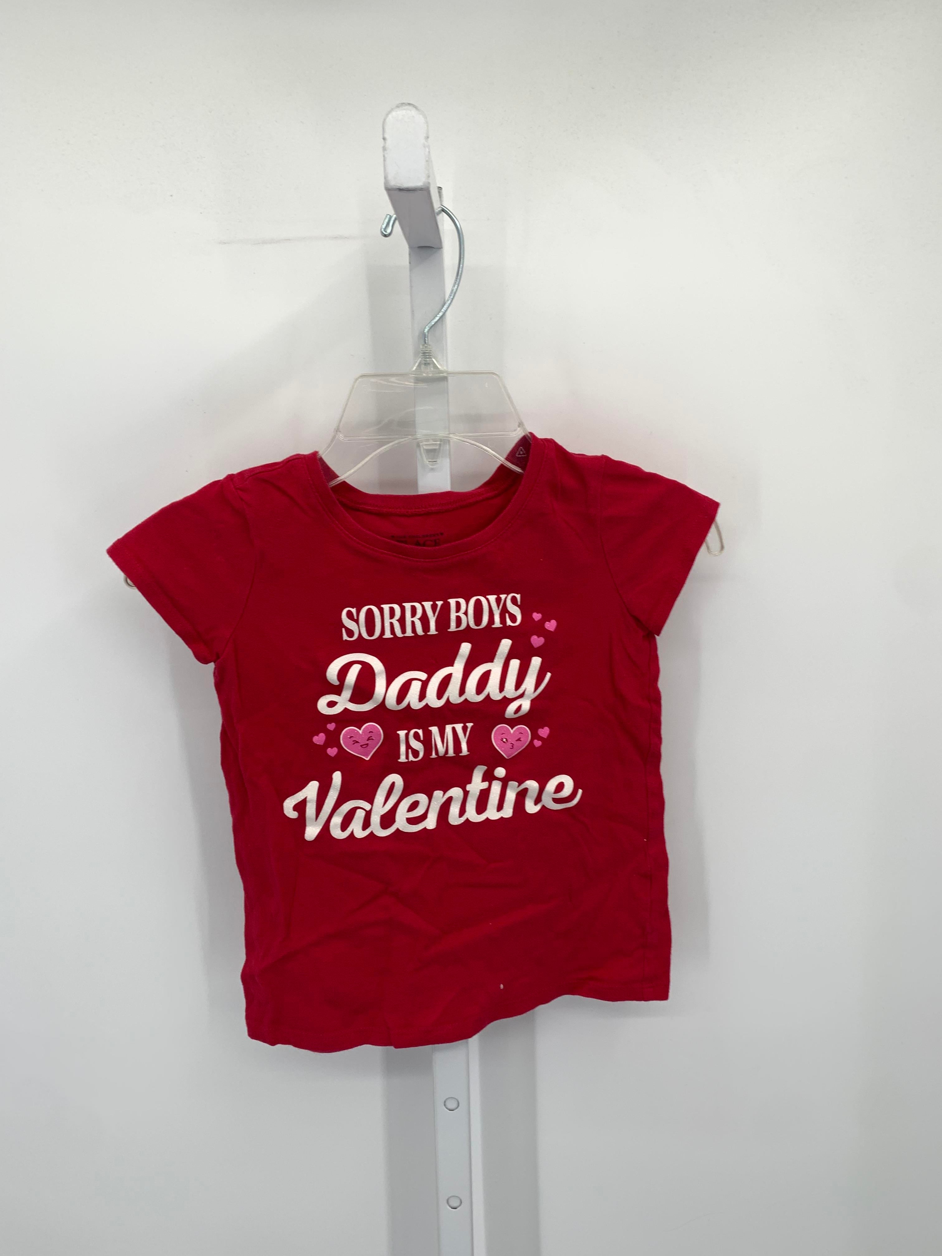 SHORT SLV SHIRT SORRY BOYS DADDY IS MY VALENTINE