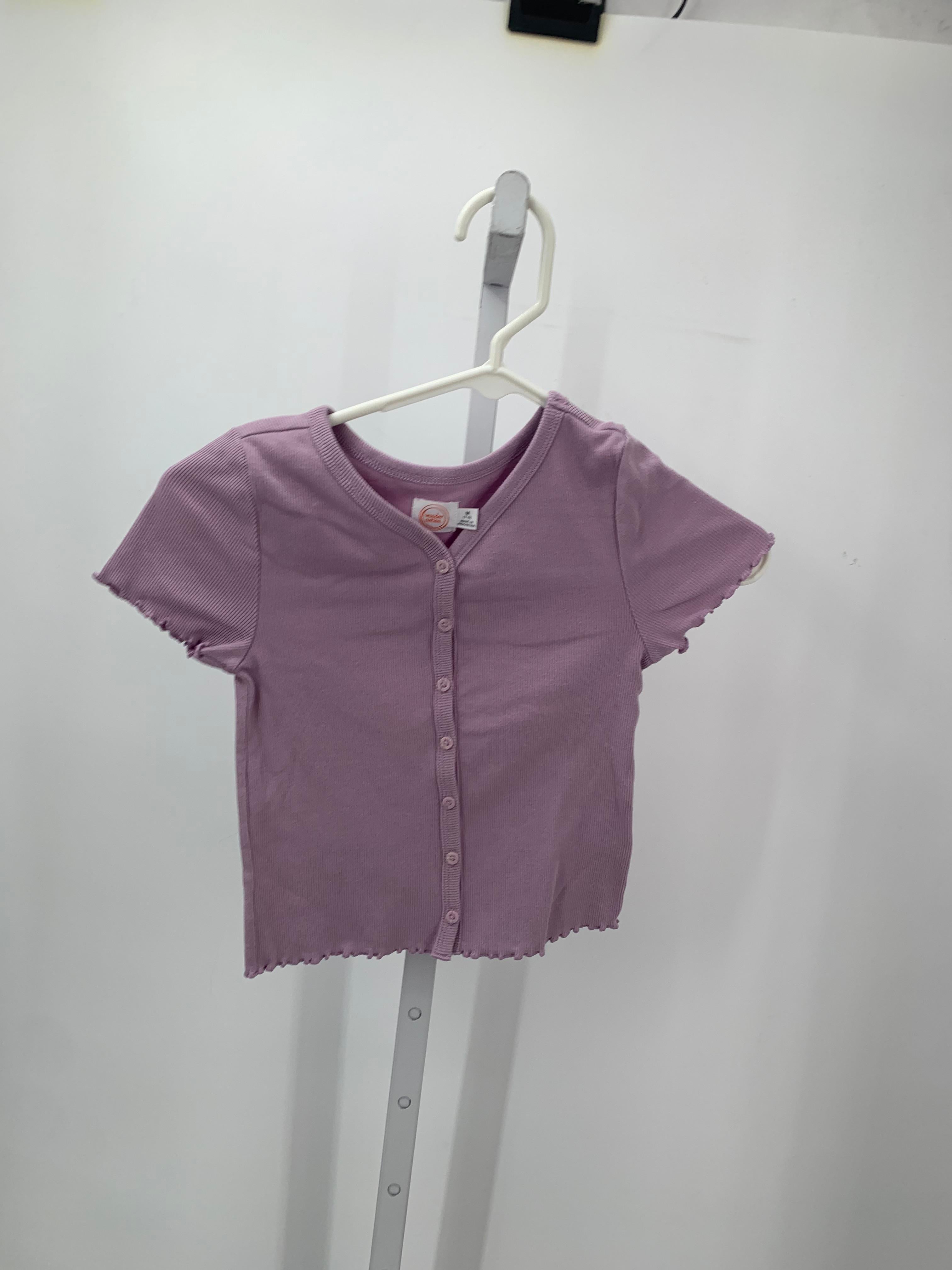 Wonder Nation Size 7-8 Girls Short Sleeve Shirt