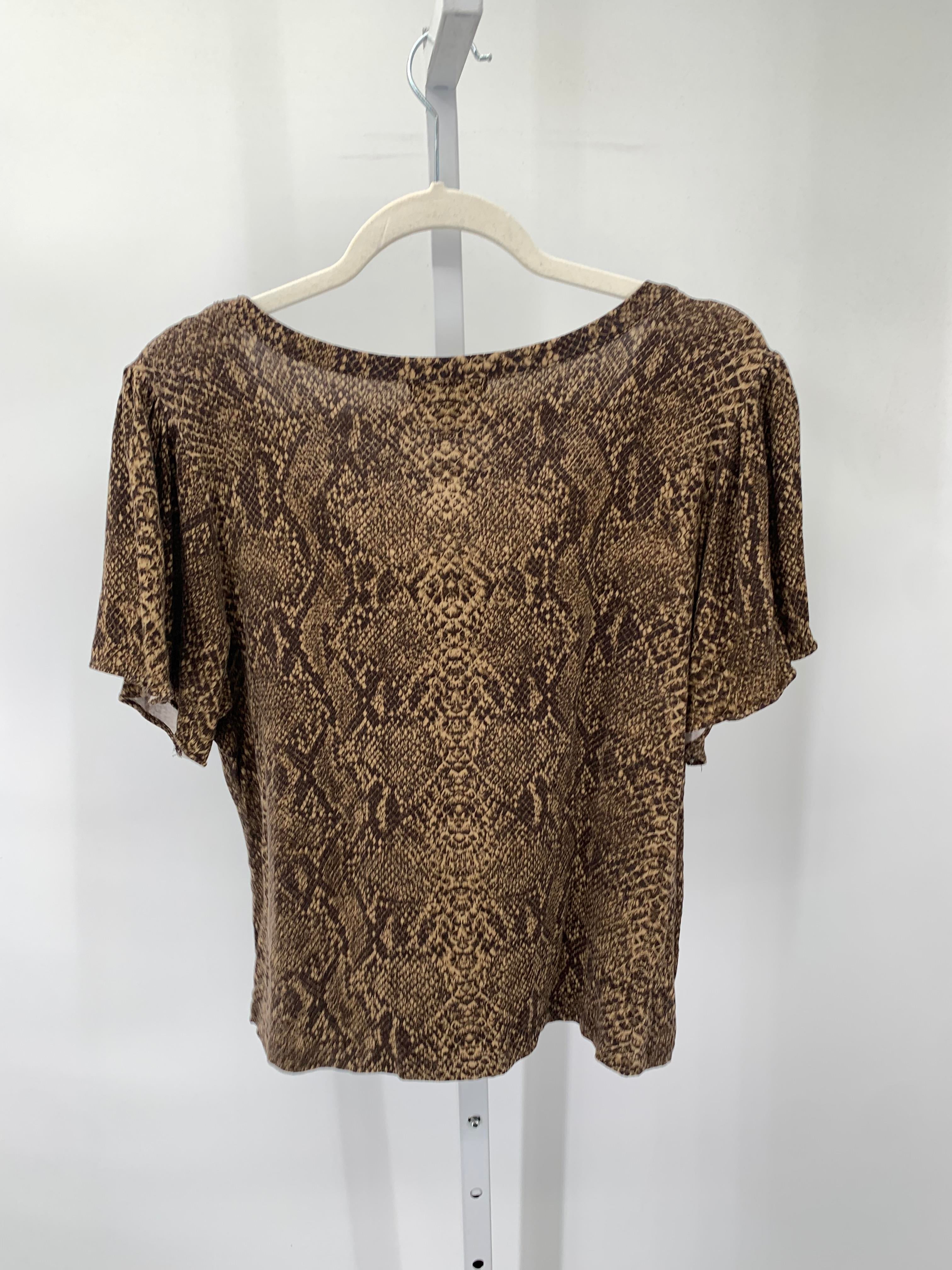 Chaps Size X Large Petite Petite Short Sleeve Shirt