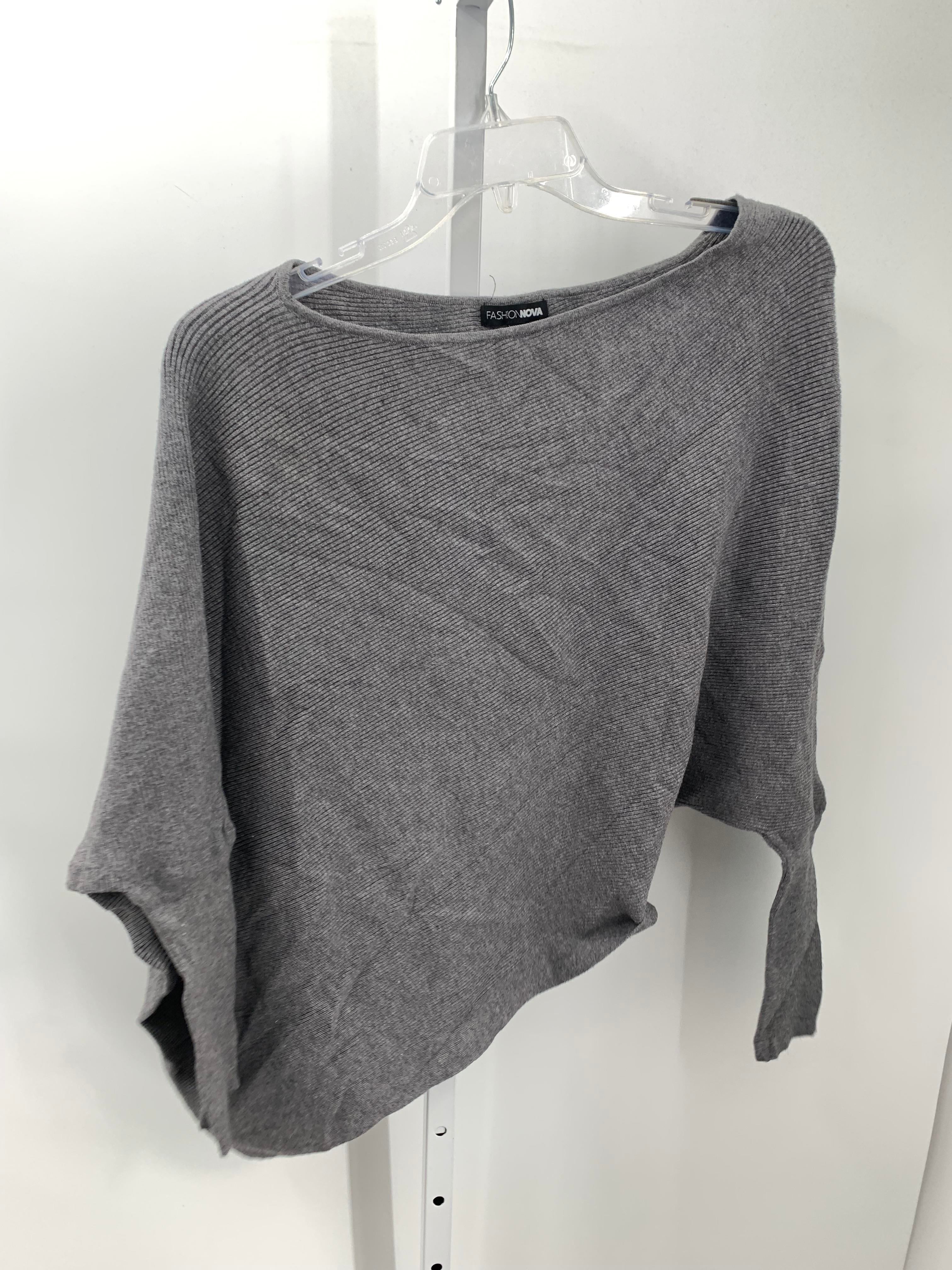 Size 1X Womens Long Slv Sweater