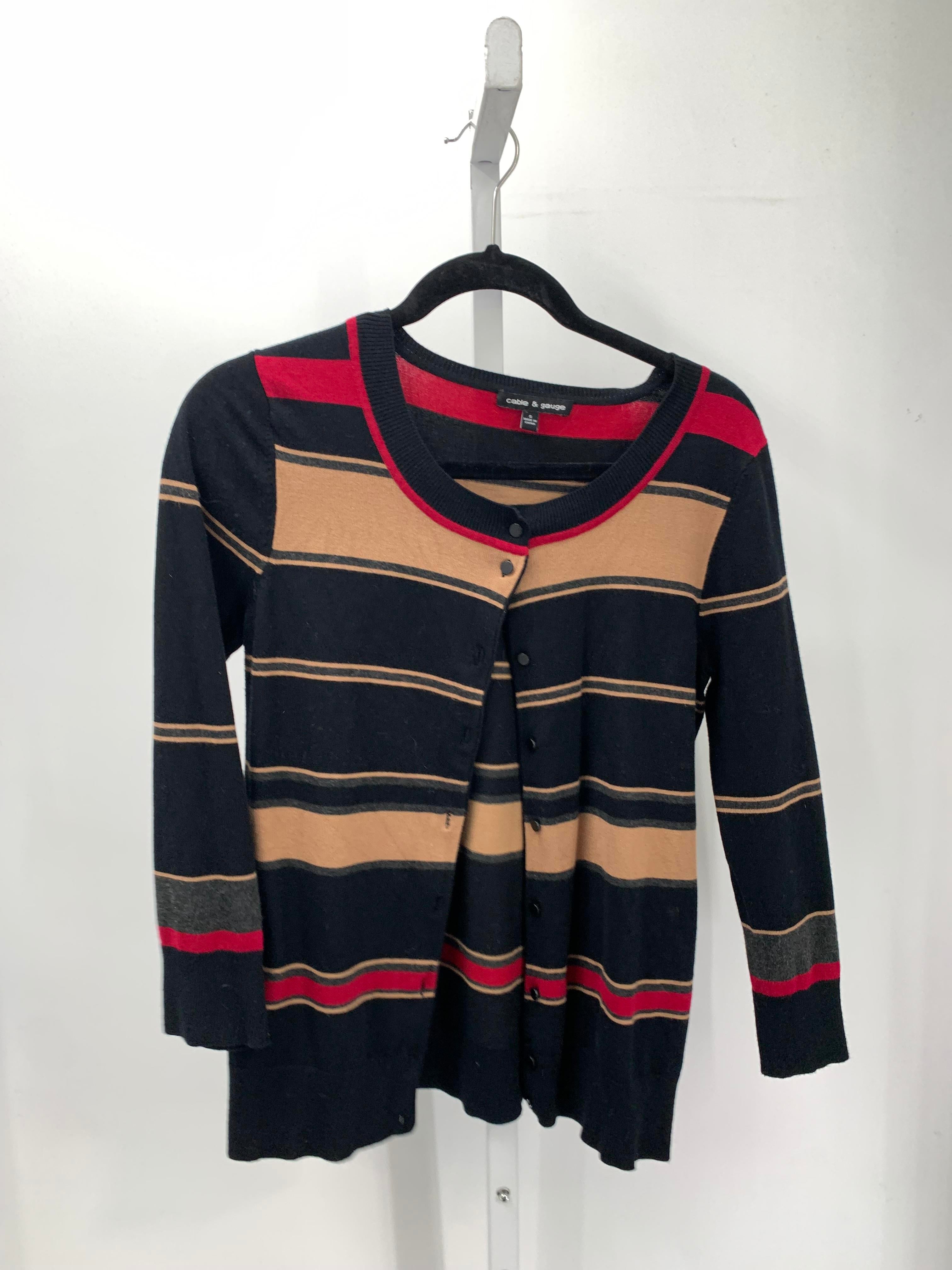 Cable & Gauge Size Small Misses Long Slv Sweater