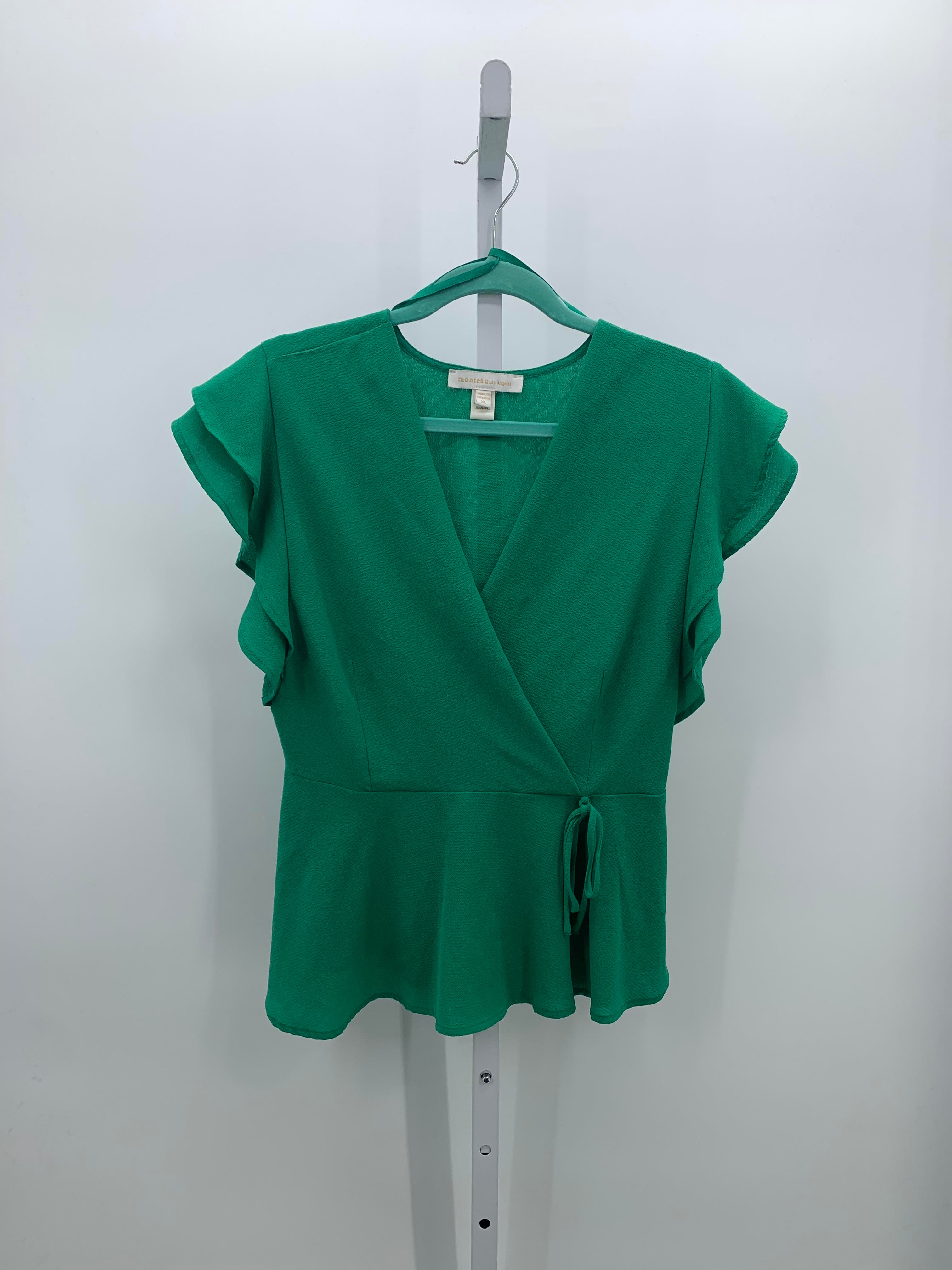 monteau Size Extra Large Misses Short Sleeve Shirt
