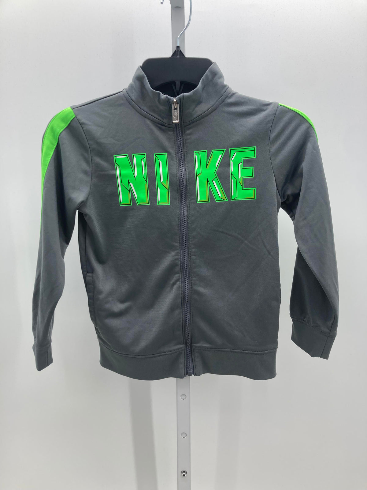 GREEN STRIPE ZIP