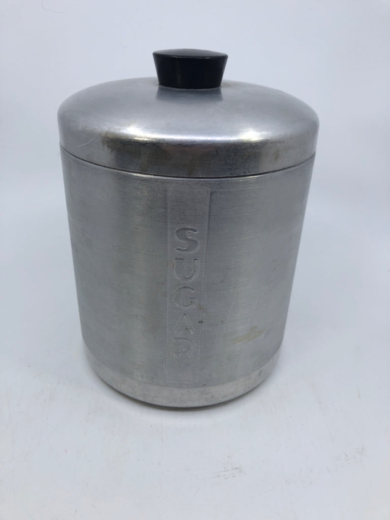 VTG METAL SUGAR CANISTER.
