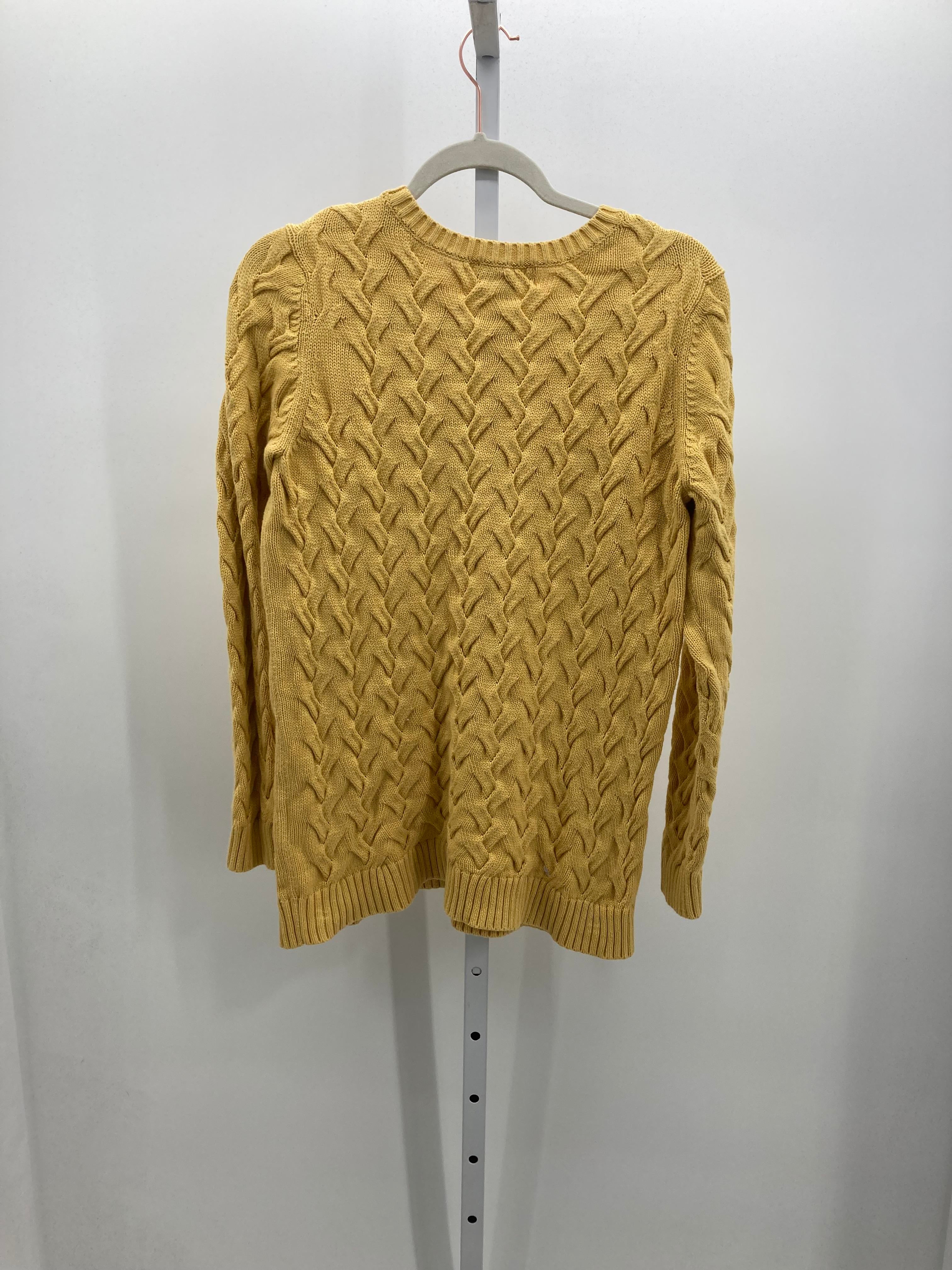 Lands End Size Medium Misses Long Slv Sweater