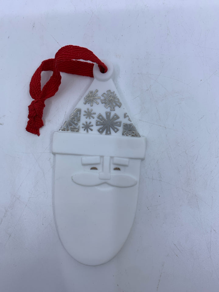 SANTA HEAD ORNAMENT HALLMARK.