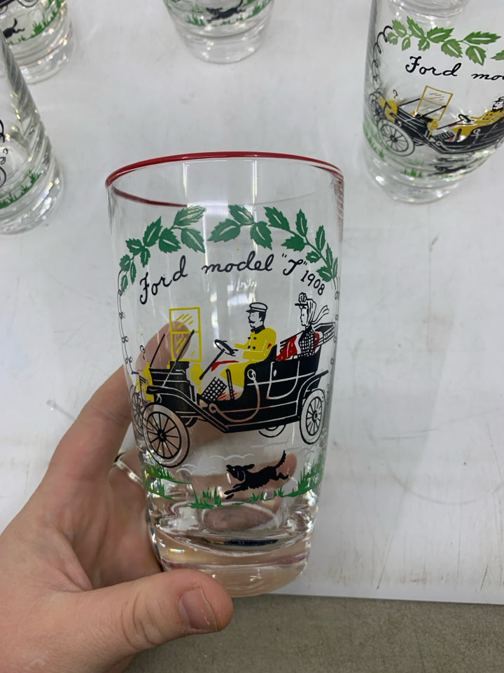 8 VTG FORD MODEL T 1908 GLASSES.