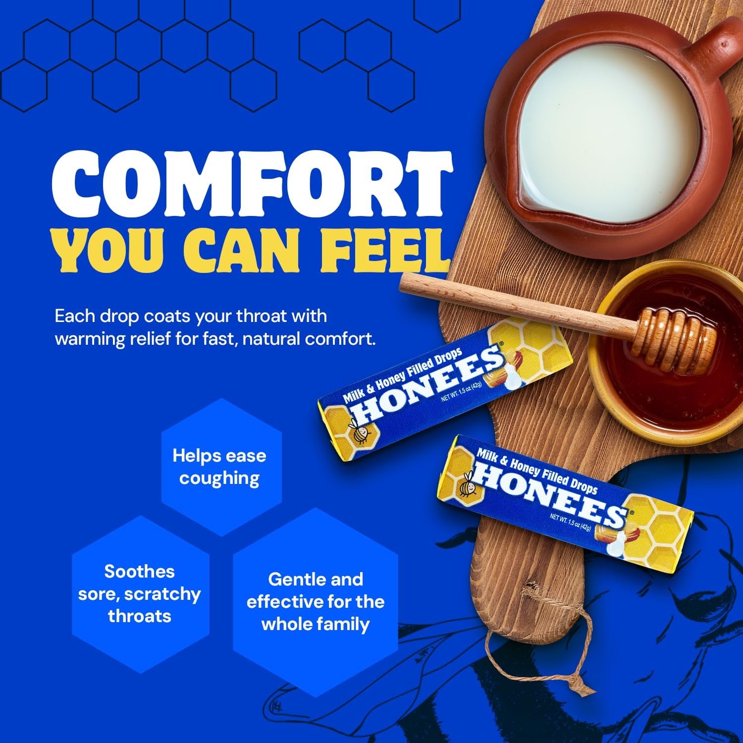 Honees Honey & Milk Filled Drops