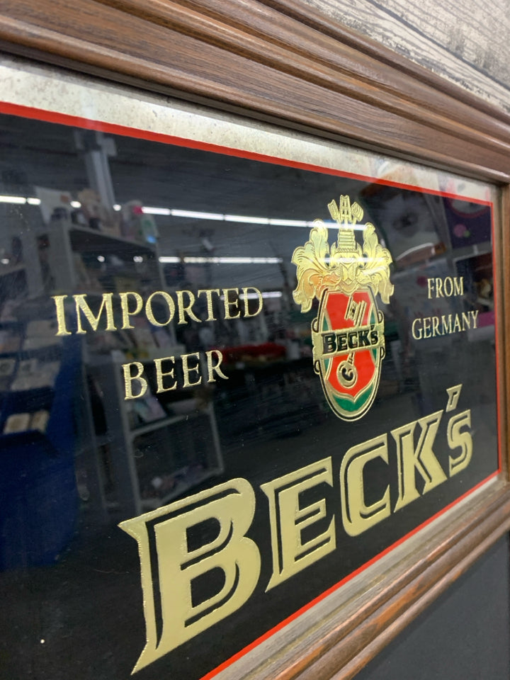 BECKS GERMAN BEER CHALKBOARD.