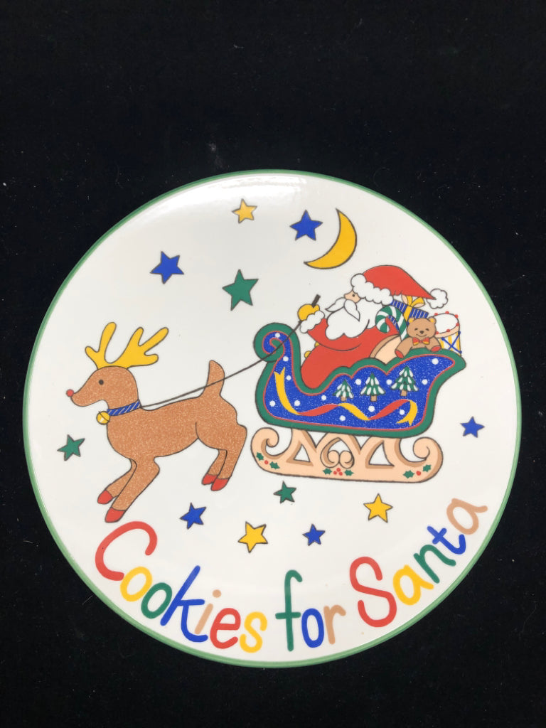 COOKIES FOR SANTA PLATE.