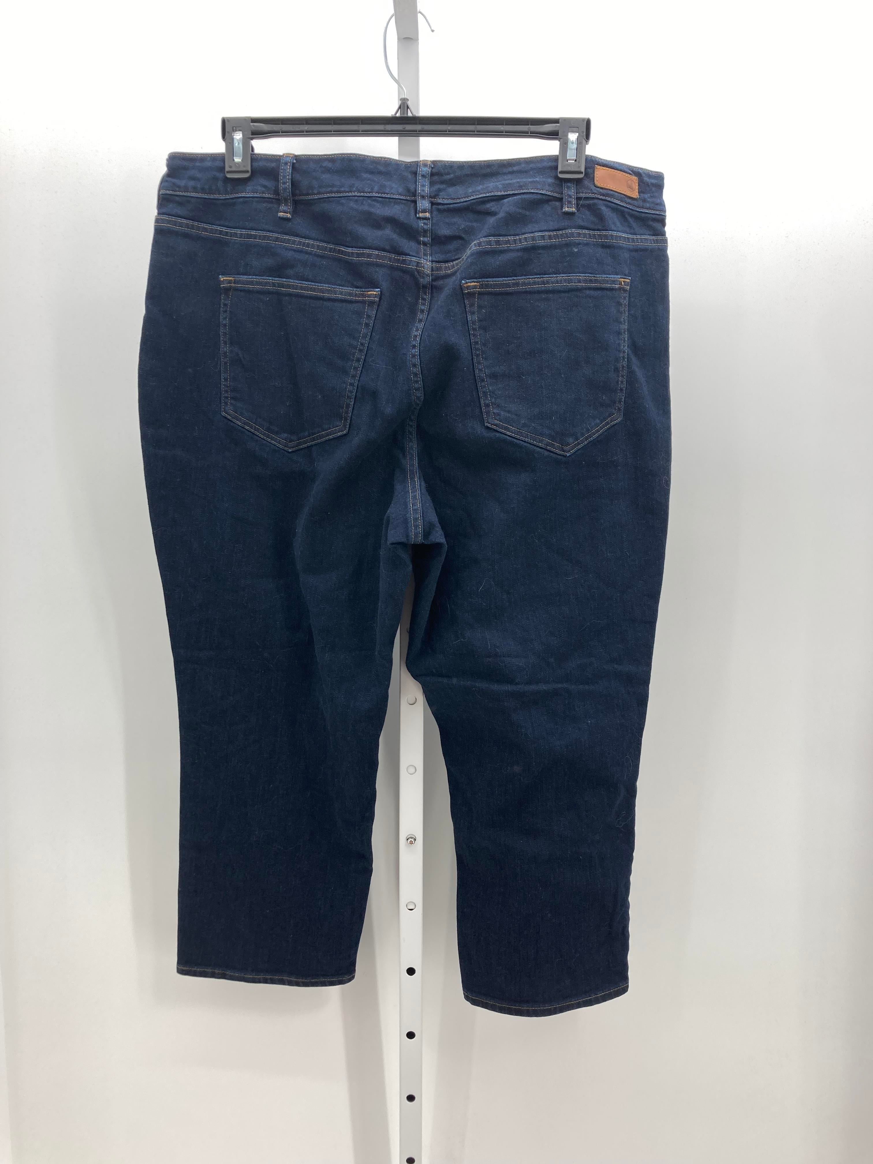 Lands End Size 22 W Womens Cropped Pants