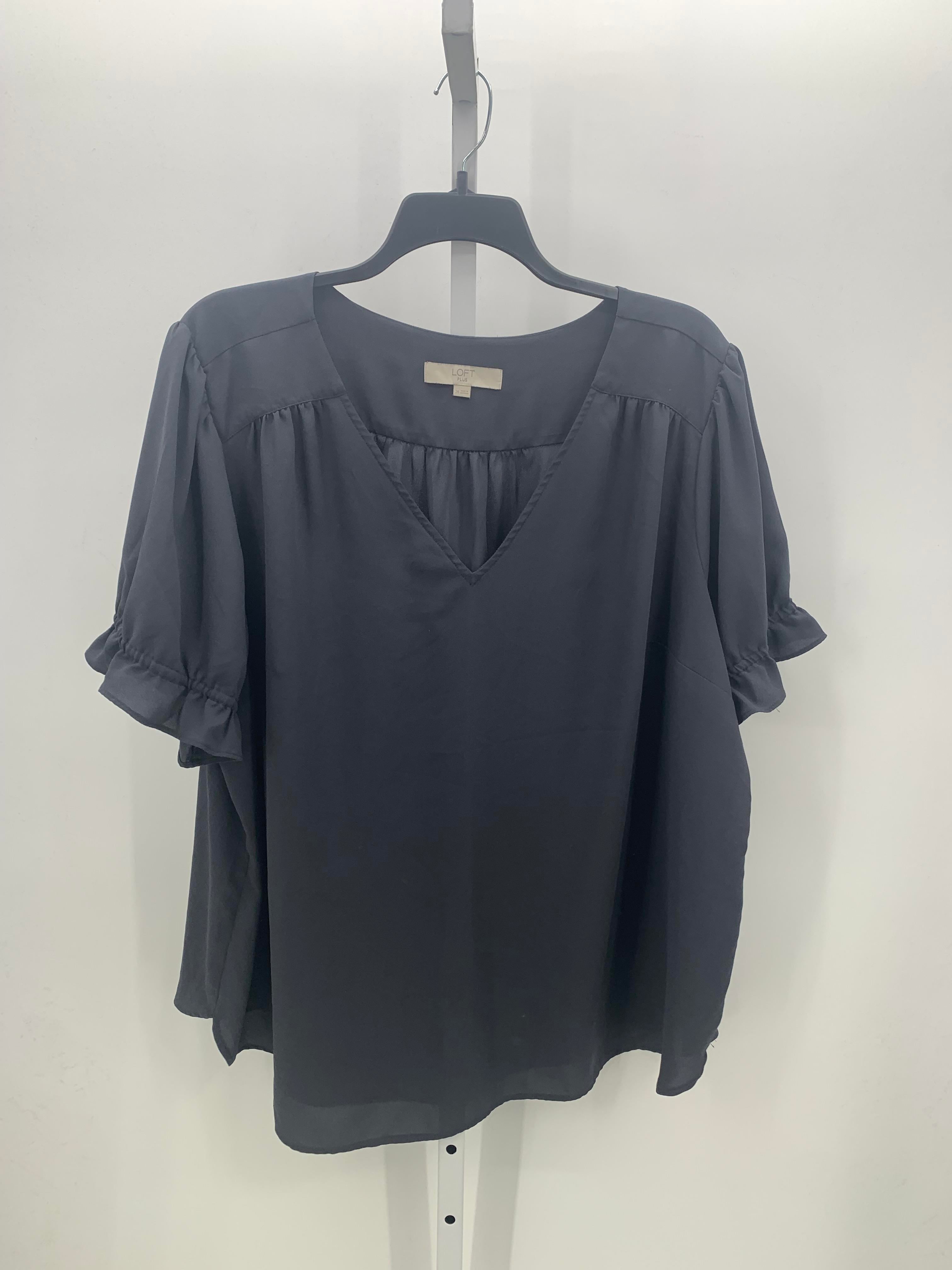 Loft Size 26 W Womens Short Sleeve Shirt